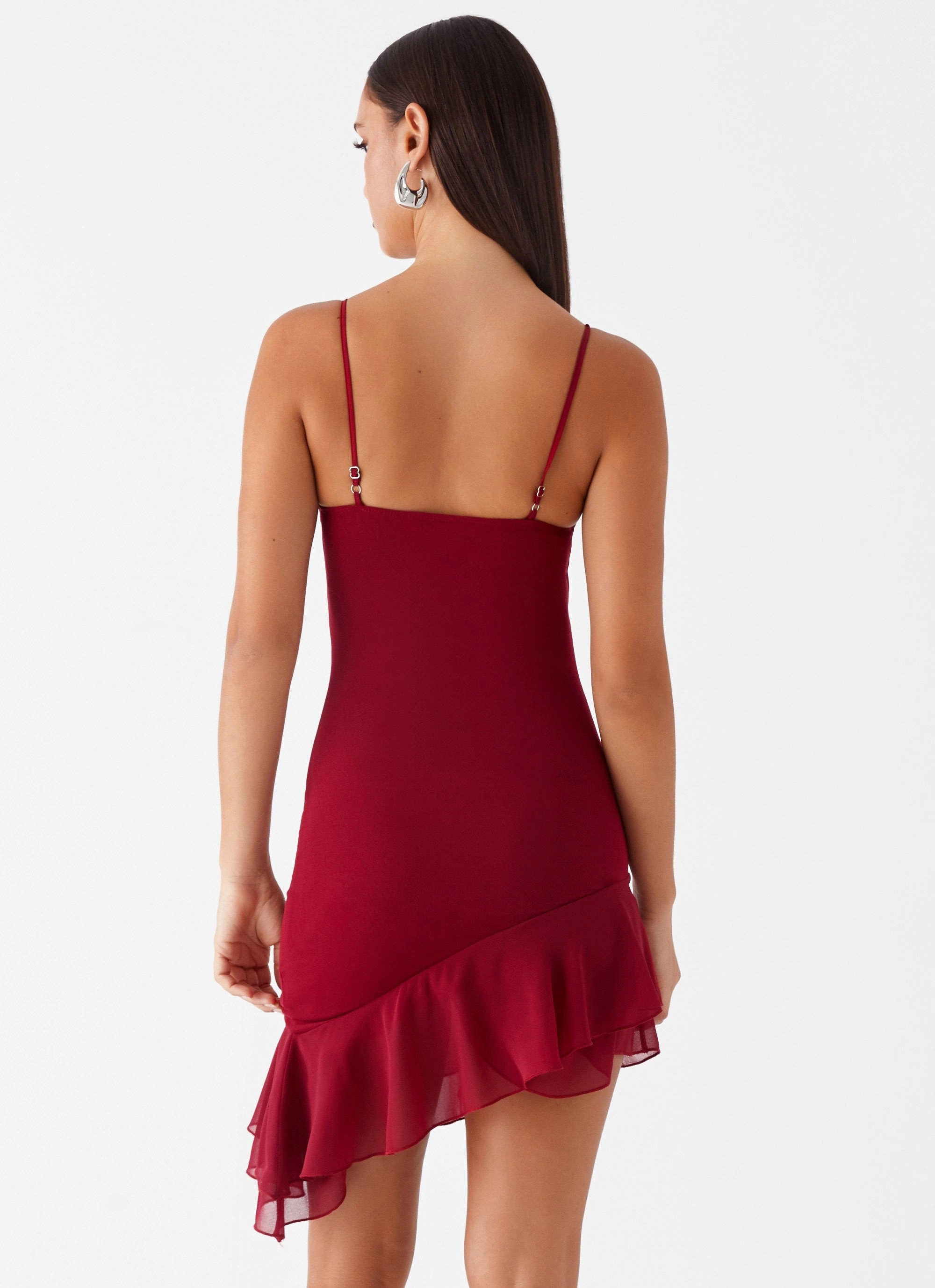 Minimal Harmony Mallory Mini Dress - Cherry Red