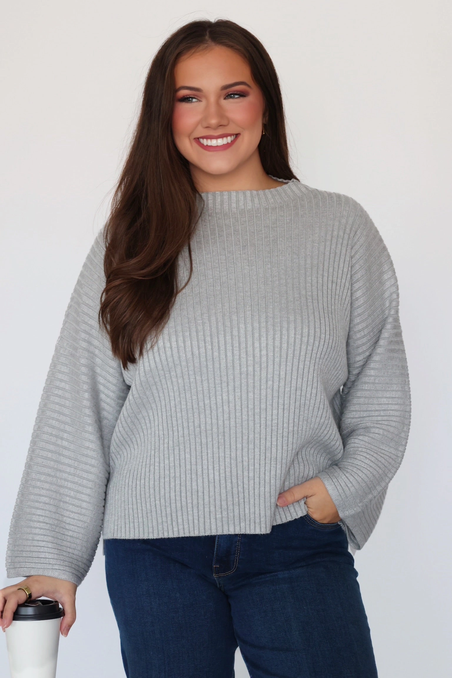 DropShoulderConstruction All Day Ribbed Top (FINAL SALE)