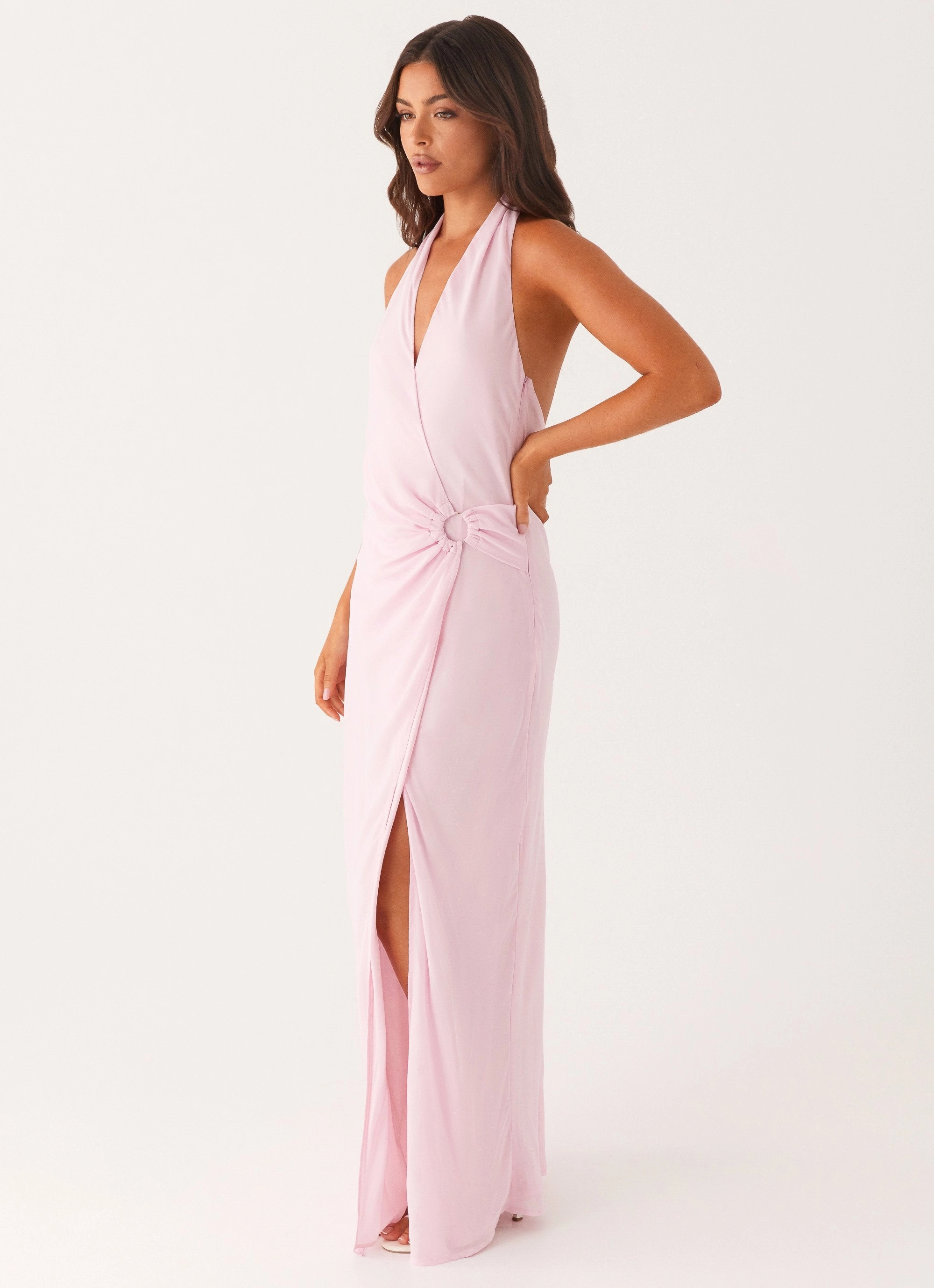 Weekend Style MoldResistantTexture Somebody To You Maxi Dress - Pastel Pink
