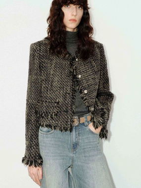 Chill Proof Style Raw Trim Boxy Coat