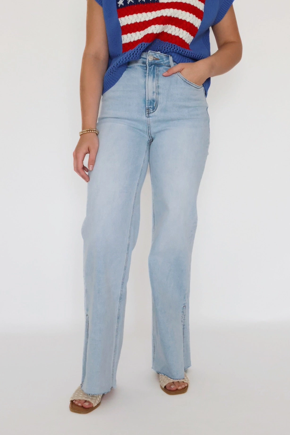 Candice  Jeans Drop Shoulder Silhouette Durable Reinforced Hem