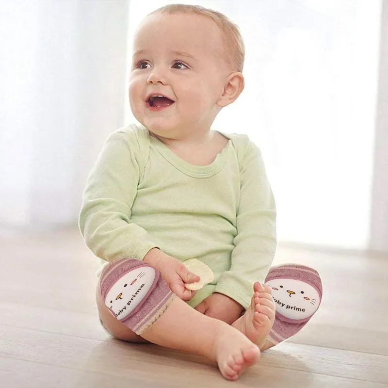 Amchi Baby 1 Pair Anti-Slip Padded Baby Knee Pads for Crawling - 0 to 3 Years