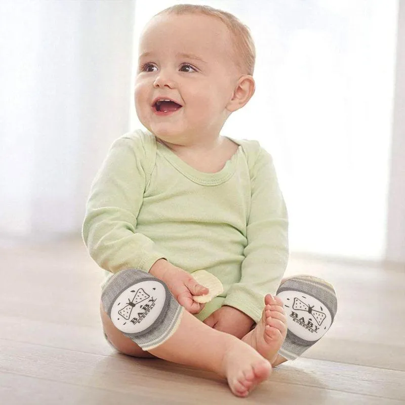 Amchi Baby 1 Pair Anti-Slip Padded Baby Knee Pads for Crawling - 0 to 3 Years