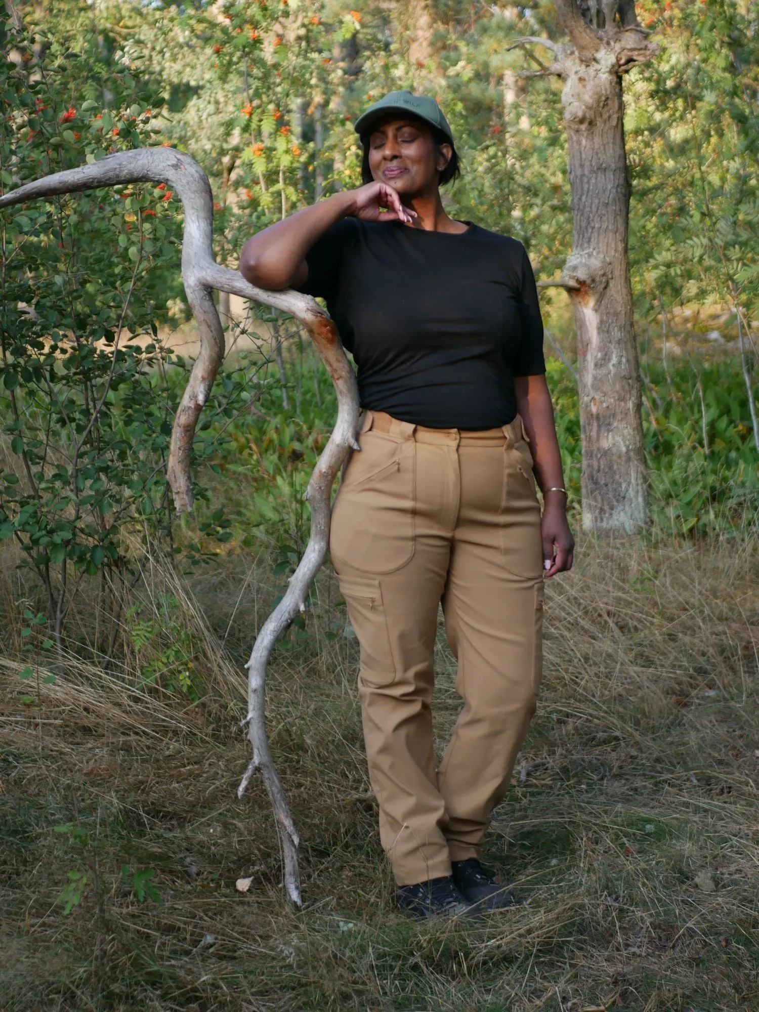 Amelia Hiking Pants with Adjustable Waist Camel