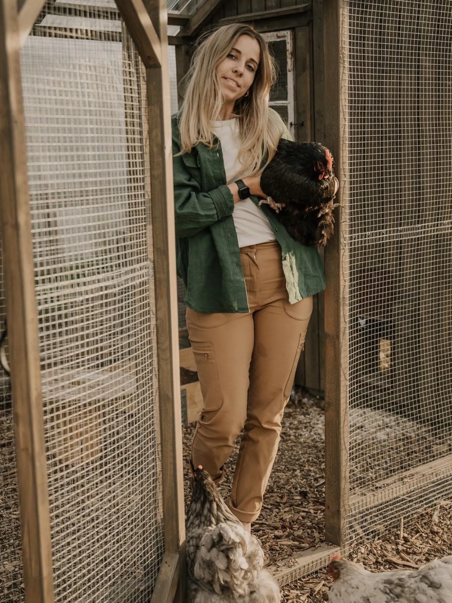 Amelia Hiking Pants with Adjustable Waist Camel