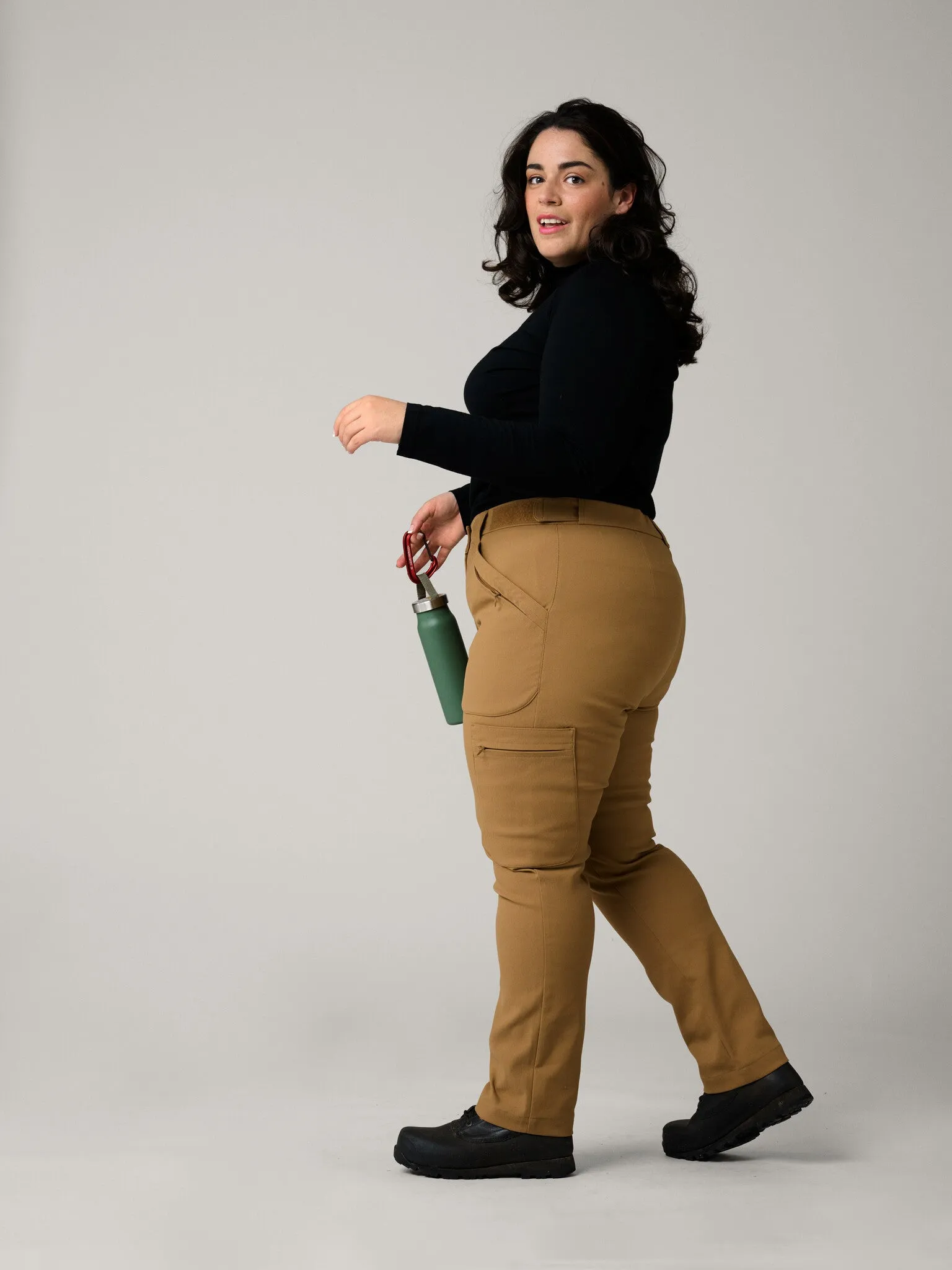 Amelia Hiking Pants with Adjustable Waist Camel