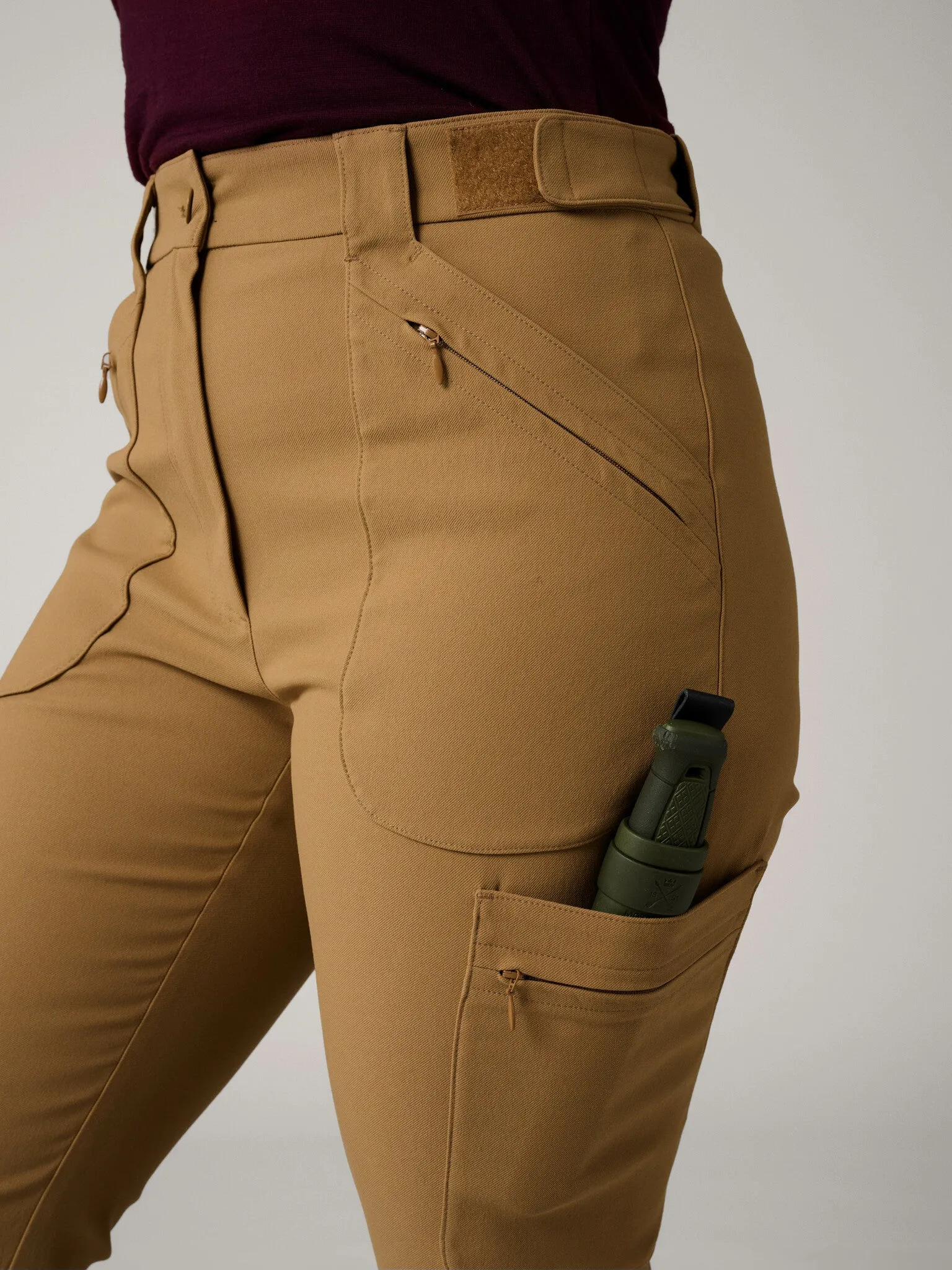 Amelia Hiking Pants with Adjustable Waist Camel