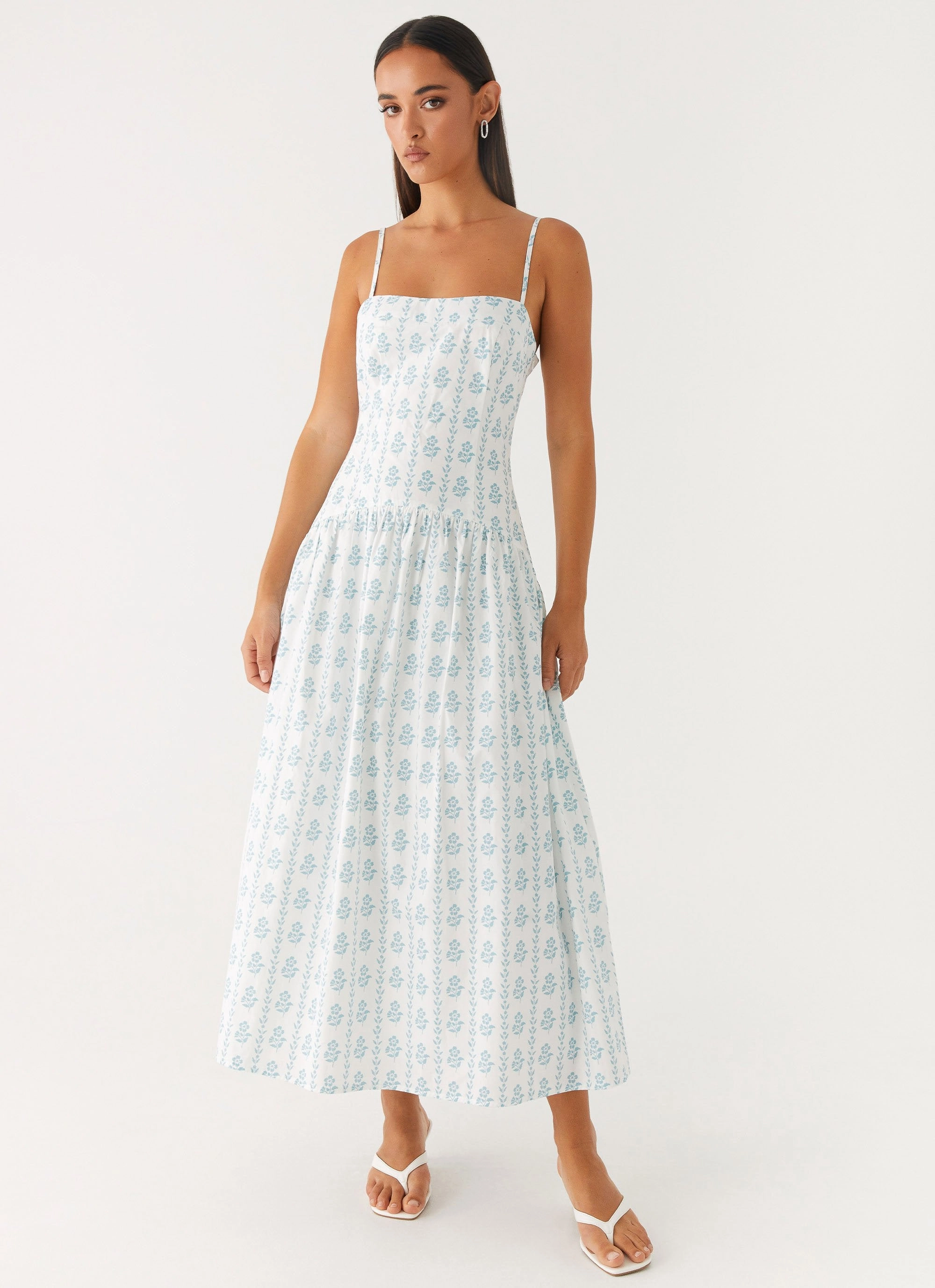 Amelie Midi Dress - Sweet Daydream Print Easy Comfort Look Cozy Layers