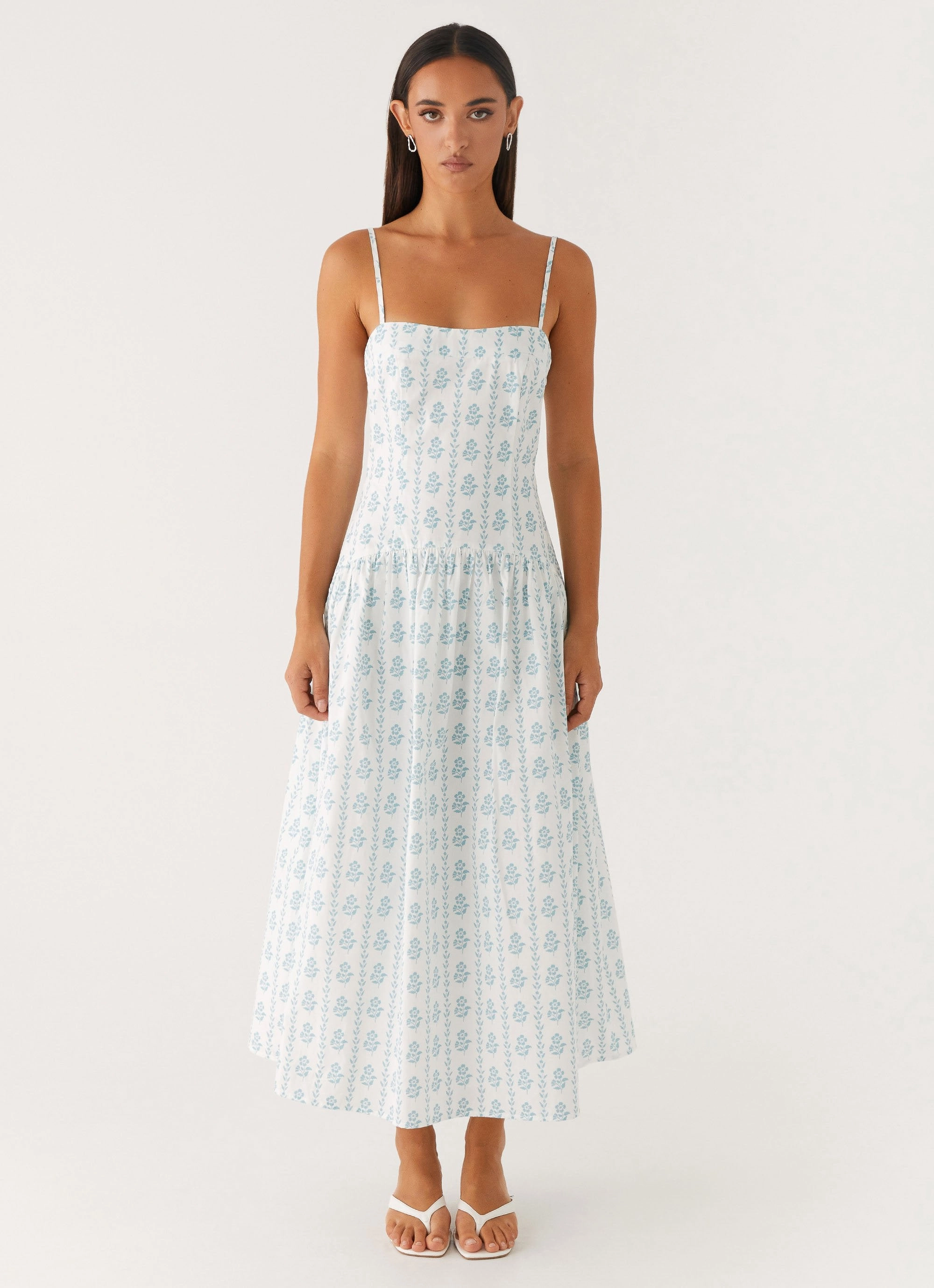 Fresh Combo Feminine Style Amelie Midi Dress - Sweet Daydream Print