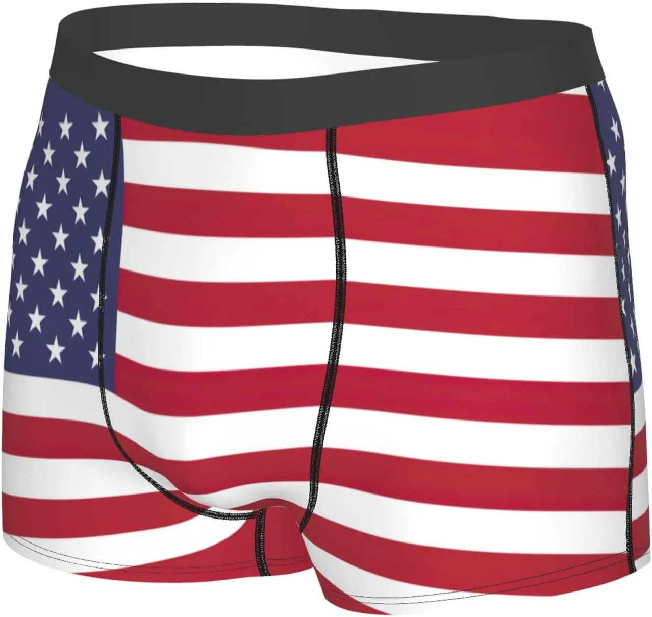 American flag Boxer Briefs, Moisture Wicking & Breathable,Underwear for Men