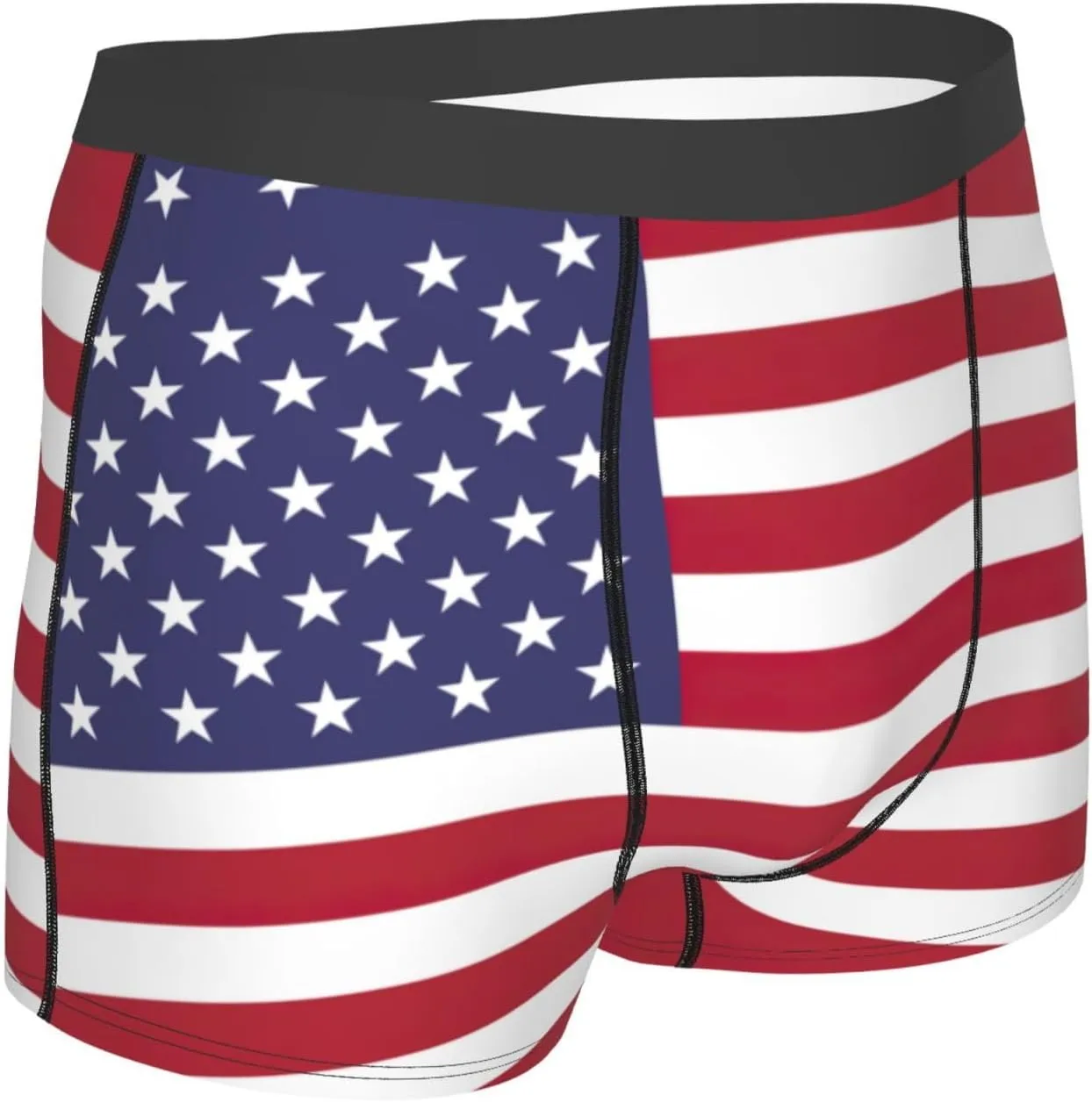 American flag Boxer Briefs, Moisture Wicking & Breathable,Underwear for Men