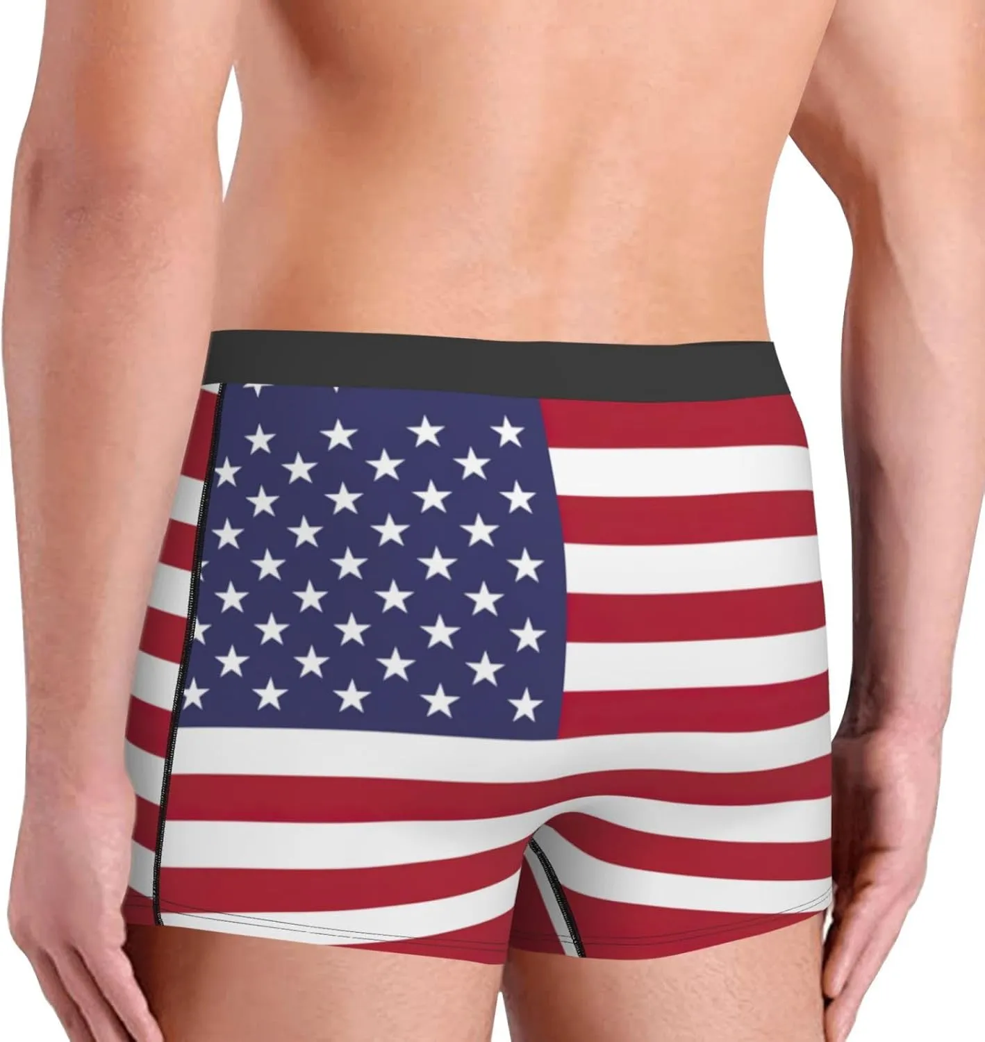 American flag Boxer Briefs, Moisture Wicking & Breathable,Underwear for Men