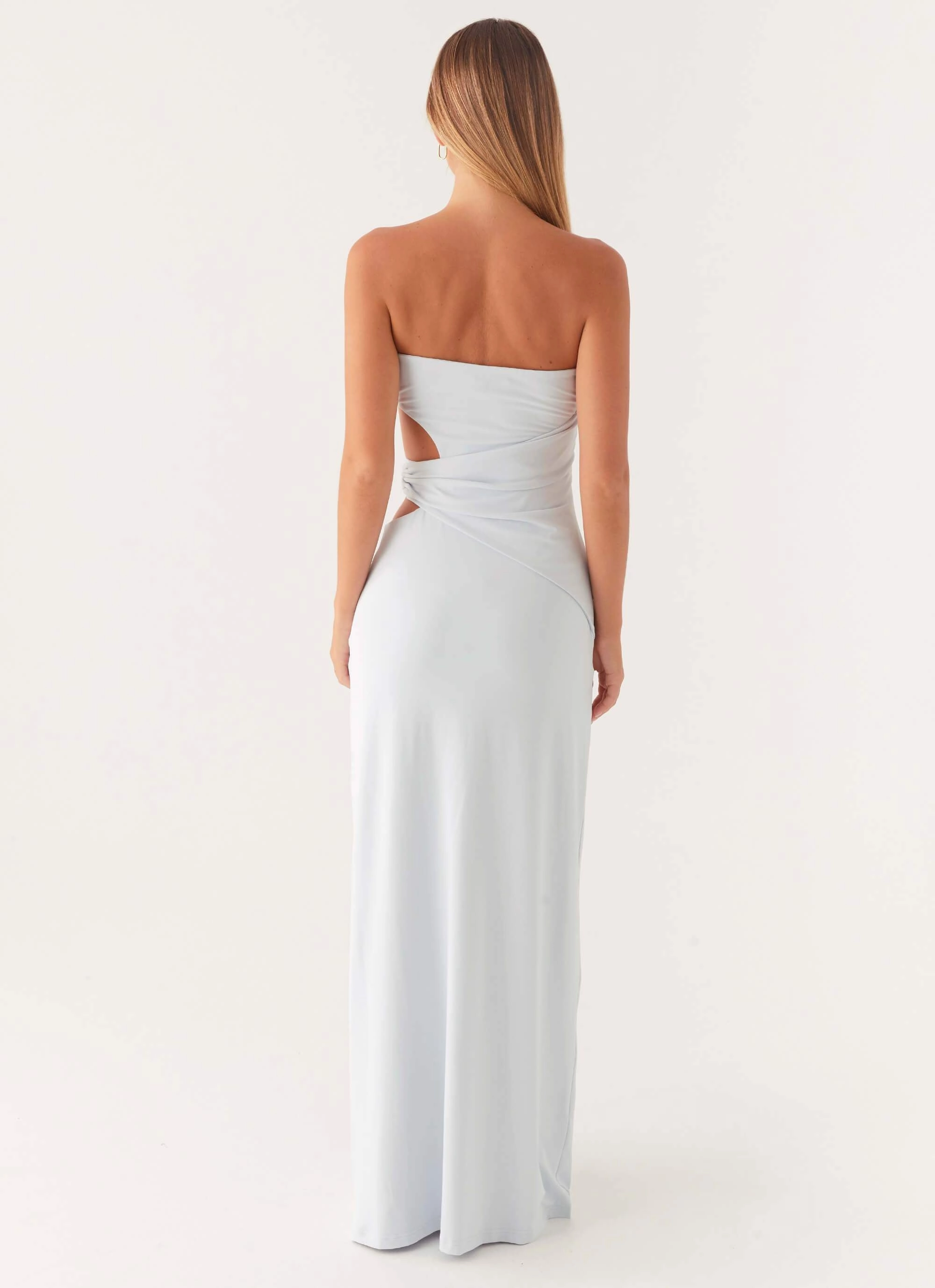 Anetta Maxi Dress - Pale Blue Delicate Finish