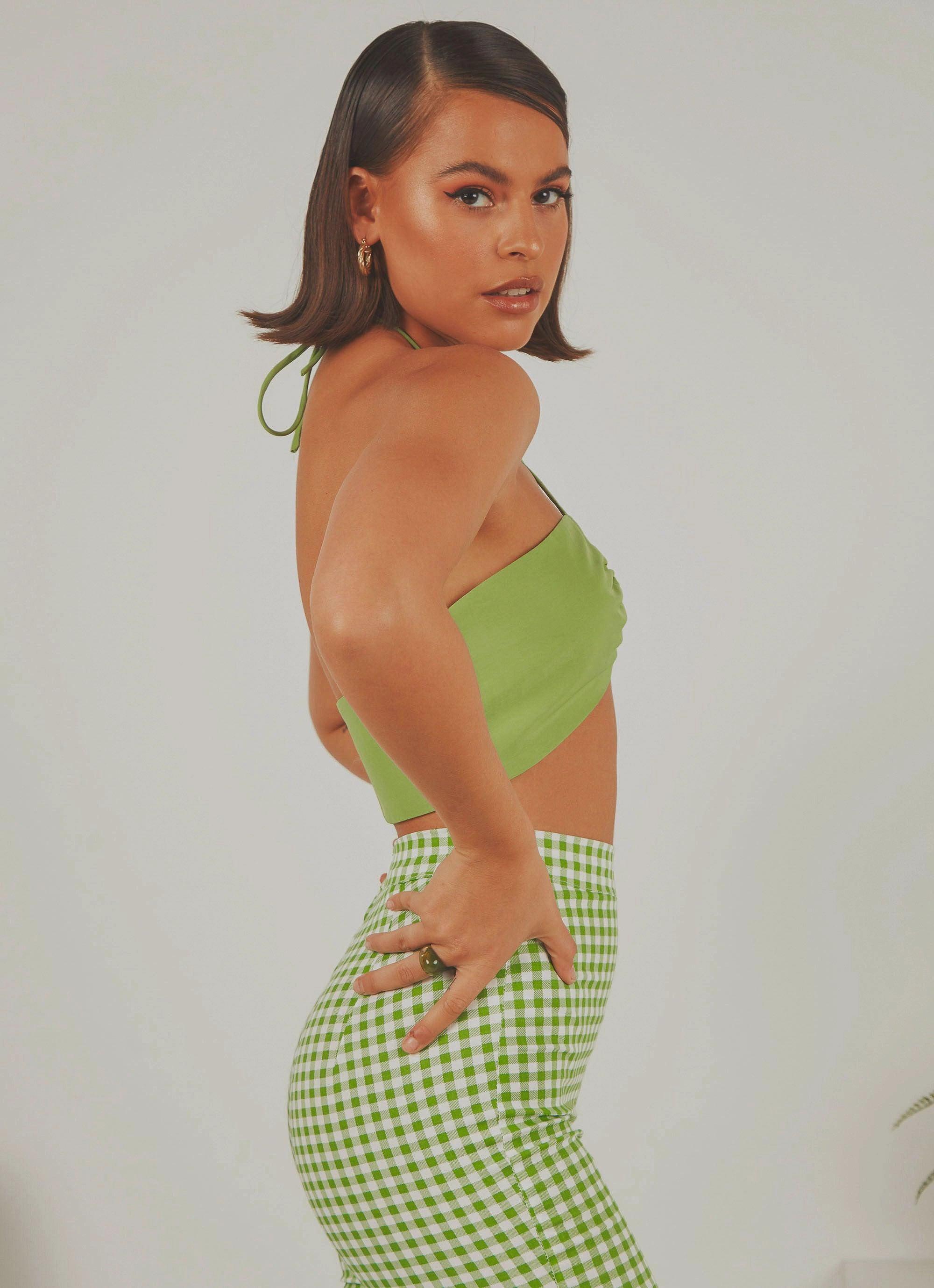 Bonded Seam Construction Seamless construction Angel Like You Crop - Lime