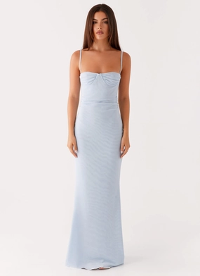 Urban Favorite Skin-friendly Anna Sophia Maxi Dress - Blue