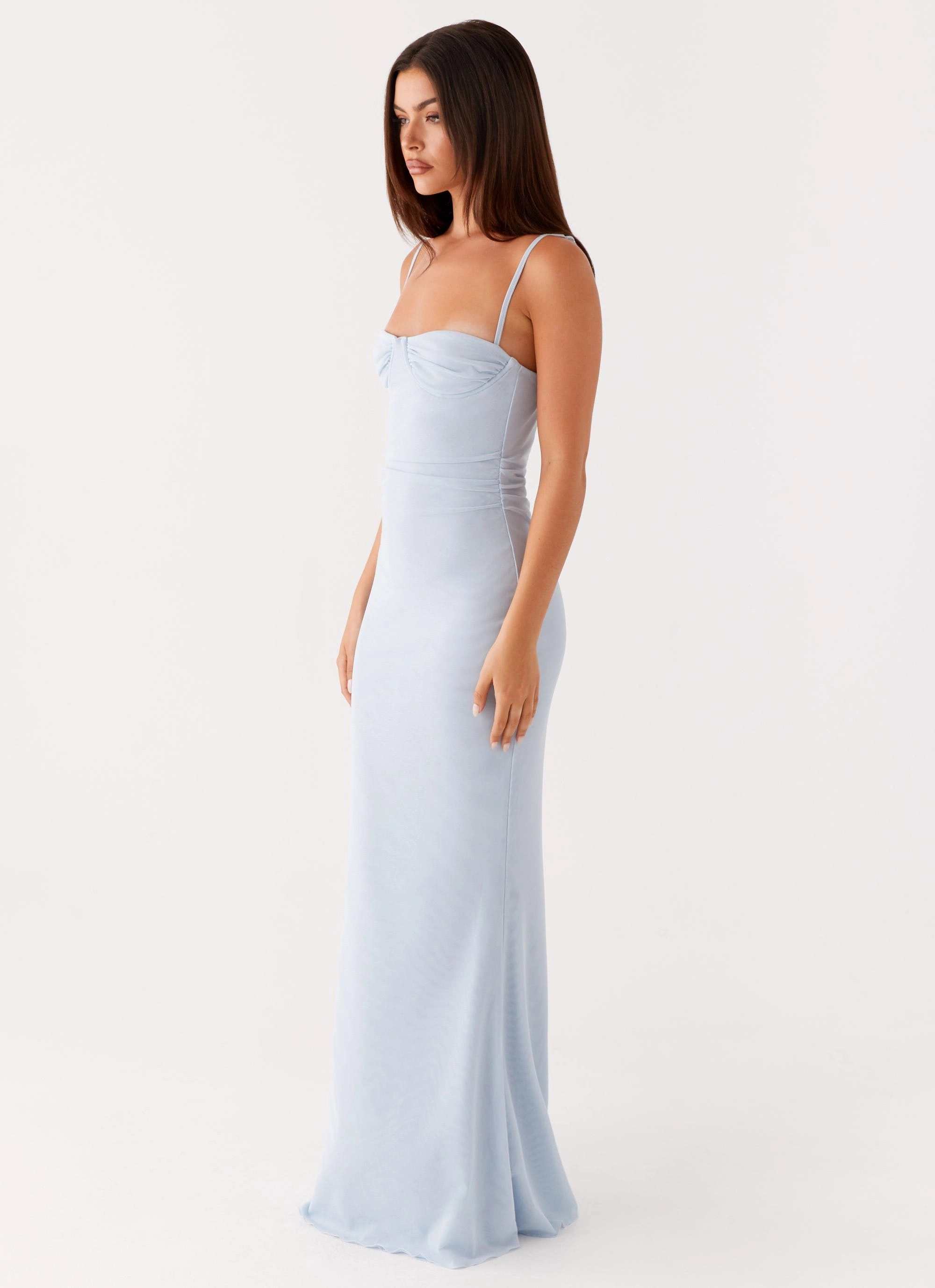 Anna Sophia Maxi Dress - Blue Light Aesthetic