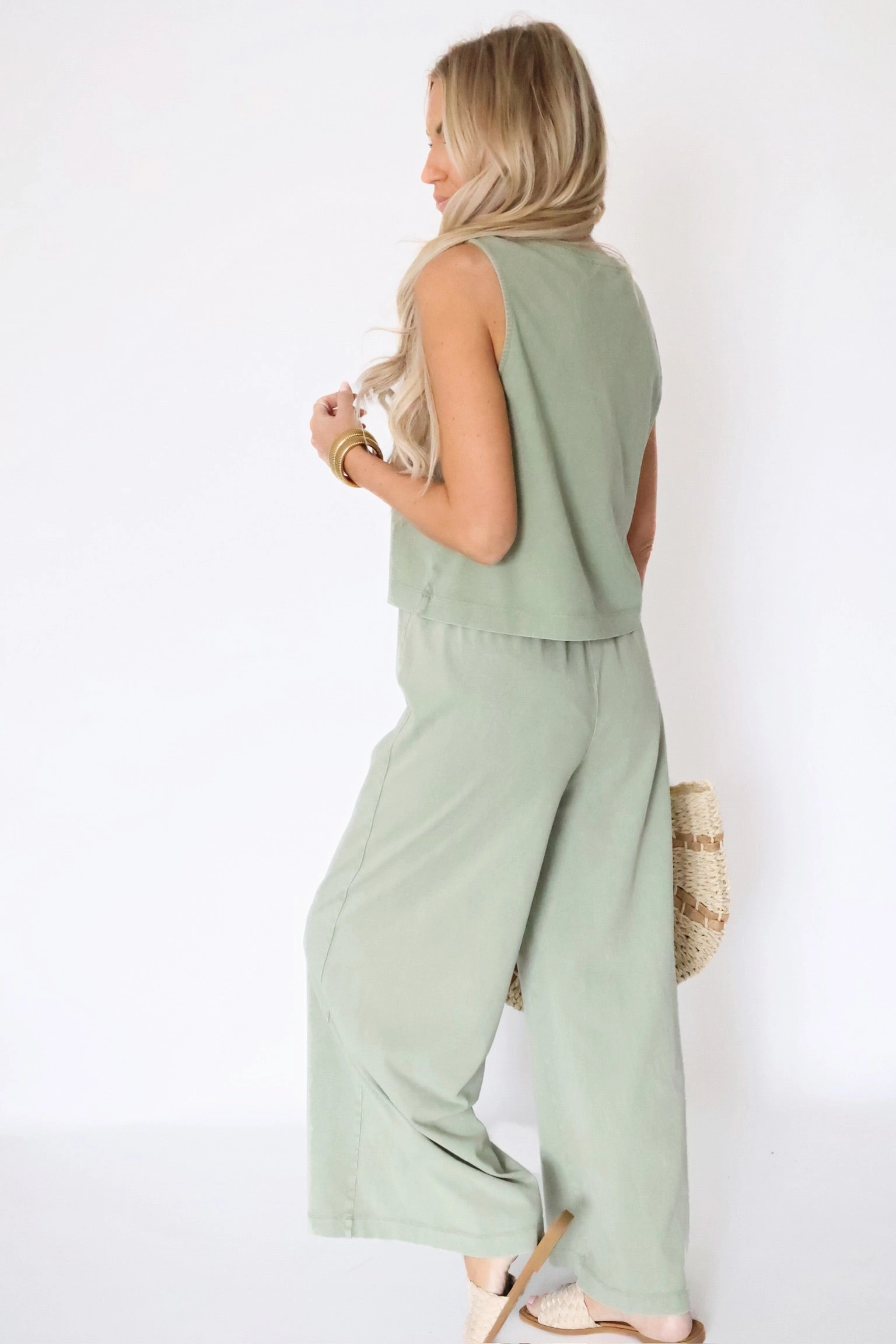 ReinforcedHems Scout Jersey Flare Pant - Avocado
