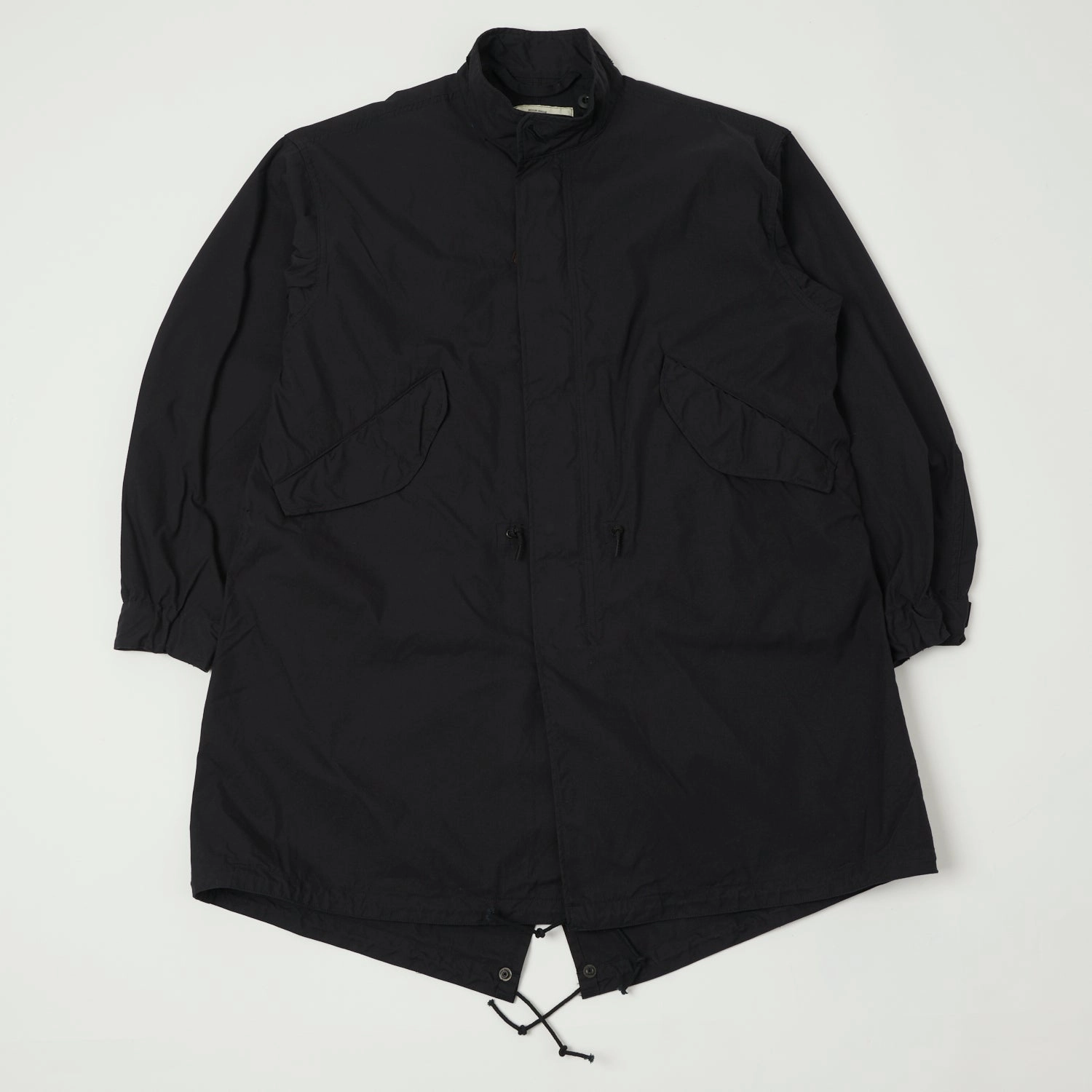 Buzz Rickson's x William Gibson Extreme Cold Weather M-65 Parka - Black Elasticated Waistband Snag Free Surface