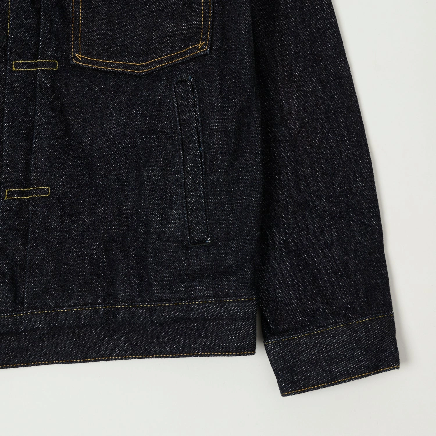 ONI Denim 02516P 15oz Type II Denim Jacket - Rinsed Non Slip Collar