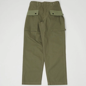 Durable Wear Warehouse & Co 1097 U.S.M.C. Herringbone Twill Monkey Pant - Olive Drab