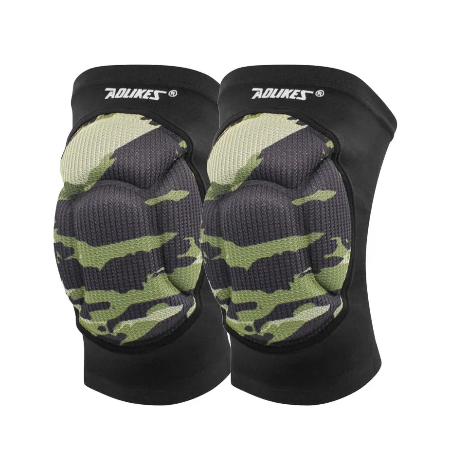 AOLIKES 1 Pair Protective Thick Sponge Knee Pads Knee Brace - High Elastic Non-Slip Basketball Volleyball Knee Sleeves Support