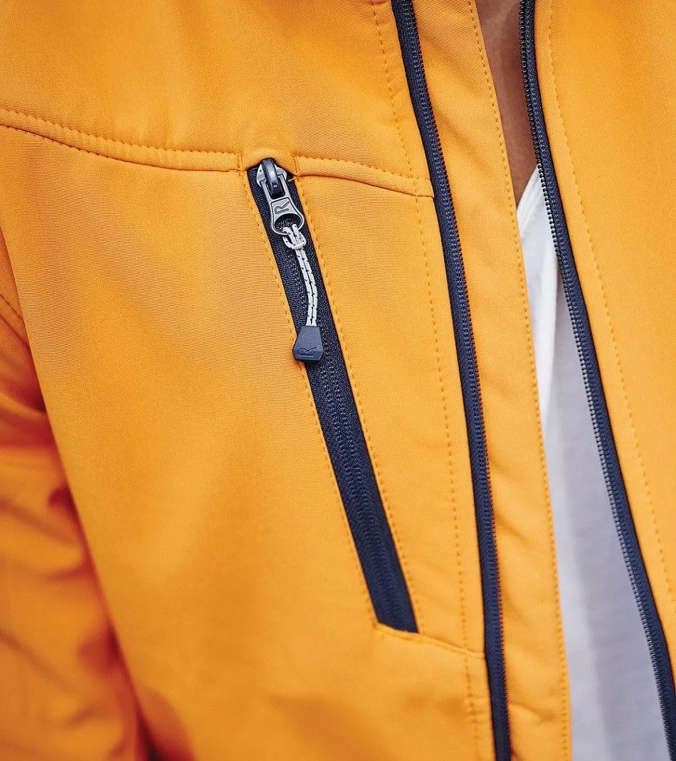 Arcola 3 layer softshell | SUN ORANGE/SEAL GREY