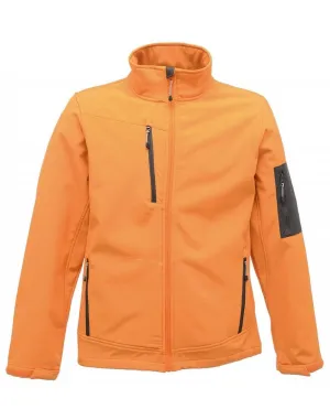 Arcola 3 layer softshell | SUN ORANGE/SEAL GREY