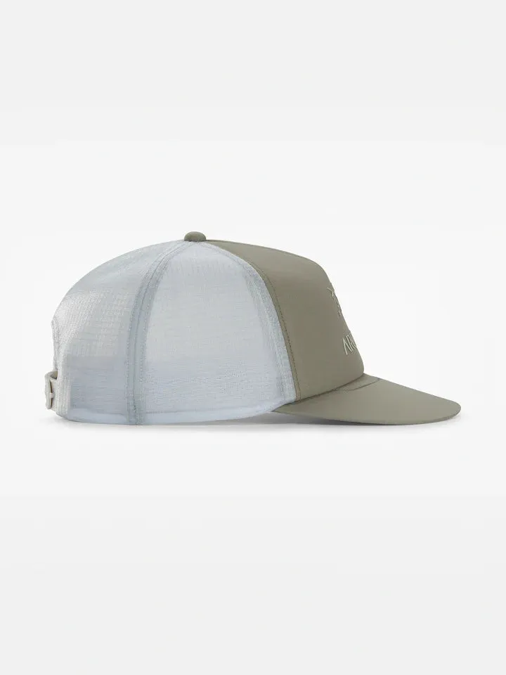 Arcteryx Logo Trucker Flat Hat (Unisex) Forage