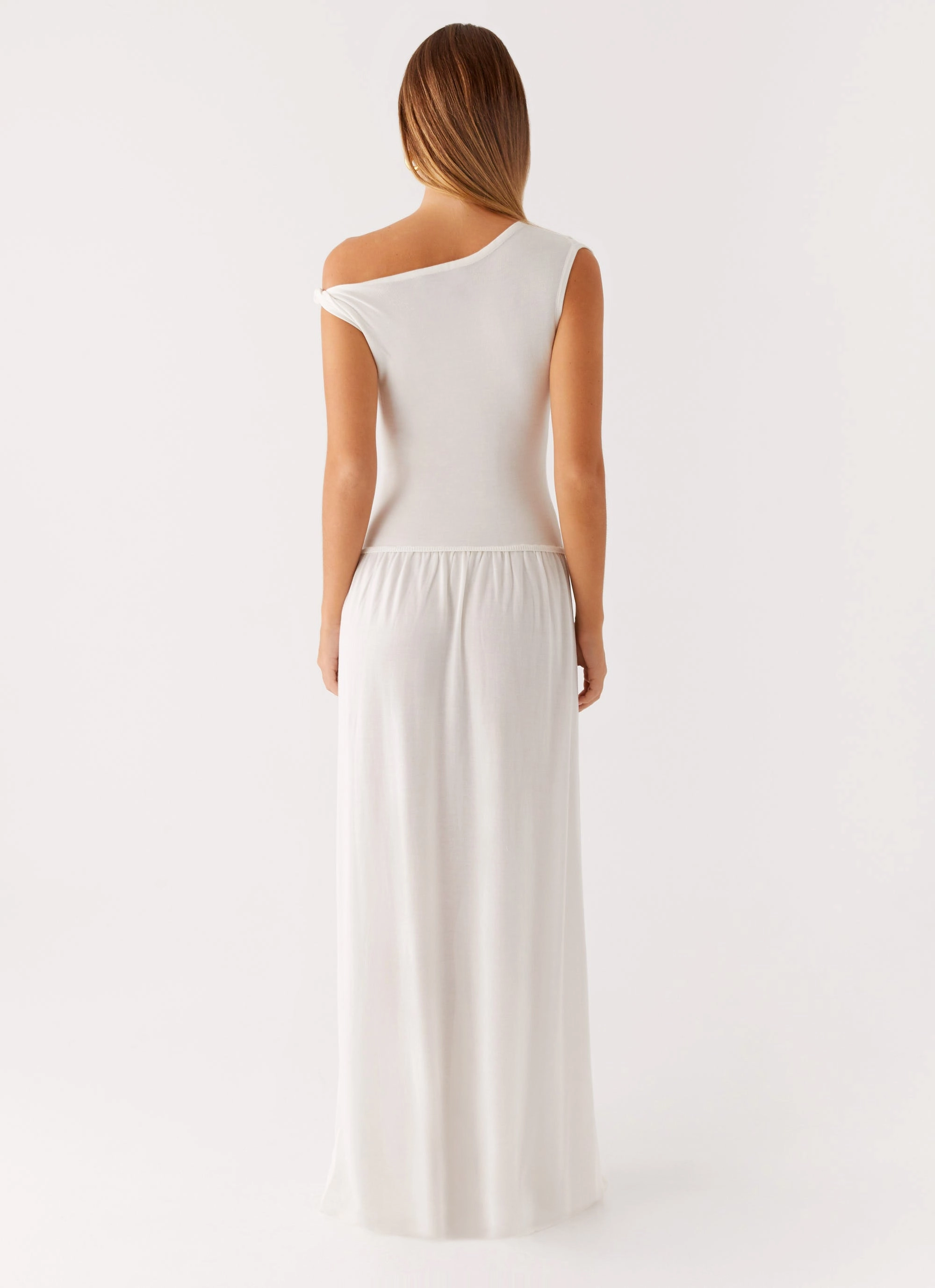 Ardella One Shoulder Maxi Dress - Ivory All Season