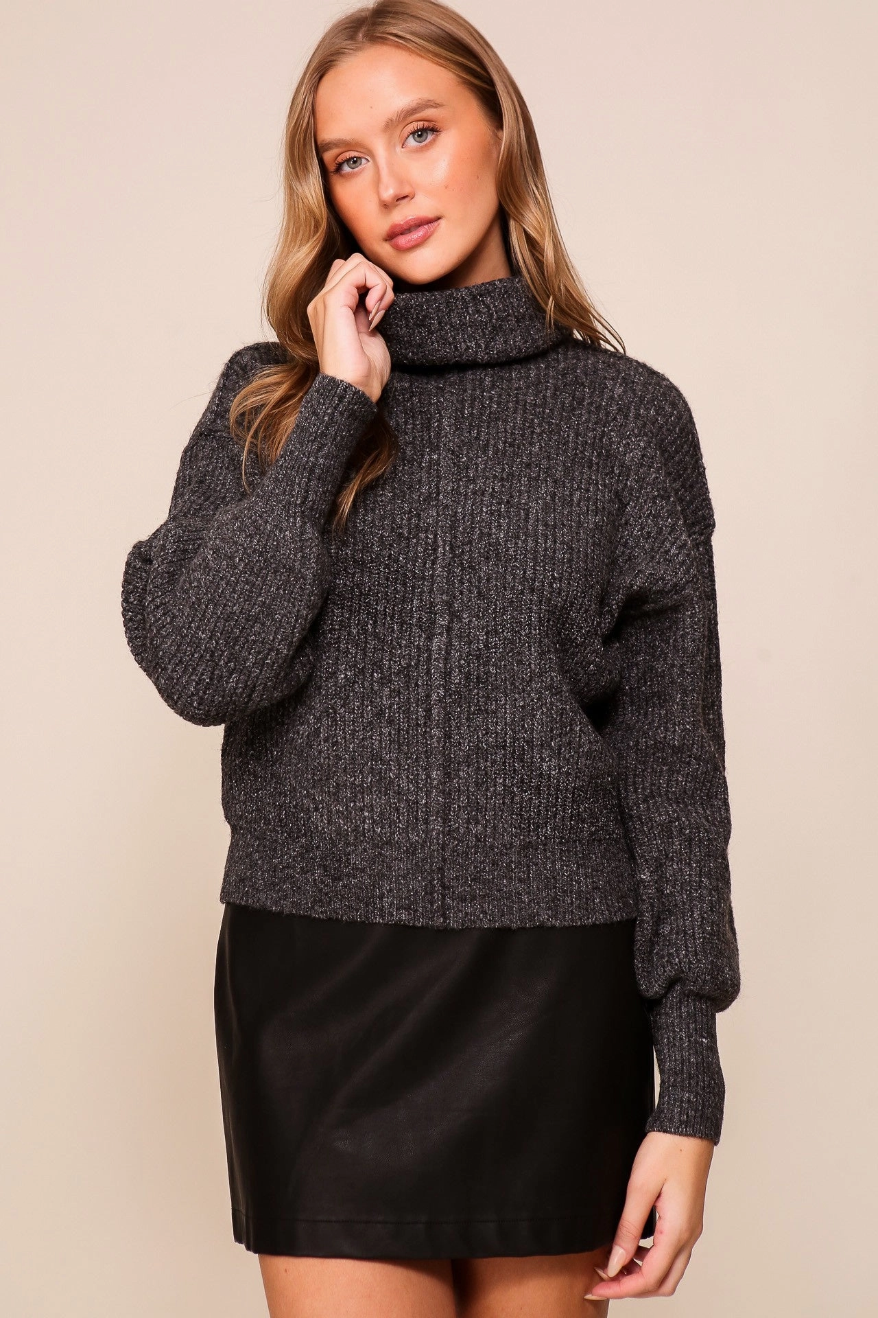 TaglessNecklineComfort Ariana Sweater- Black (FINAL SALE)