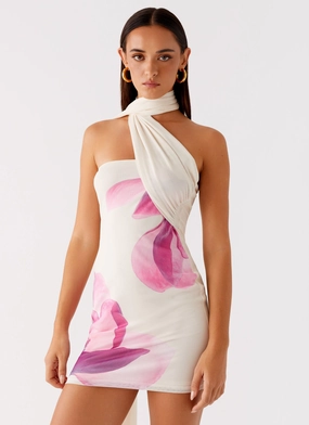 Arcadia Mini Dress - Ivory Tulle-Overlay Cozy and Comfortable