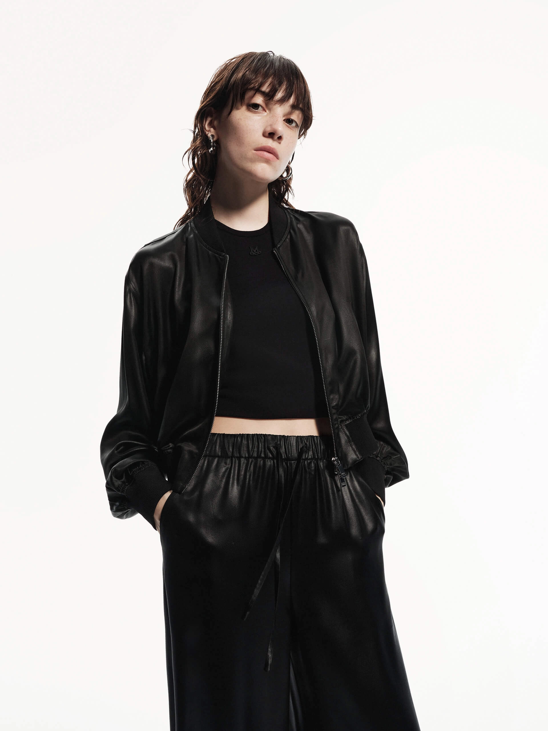 Foldable Storage Cropped Baseball Jacket