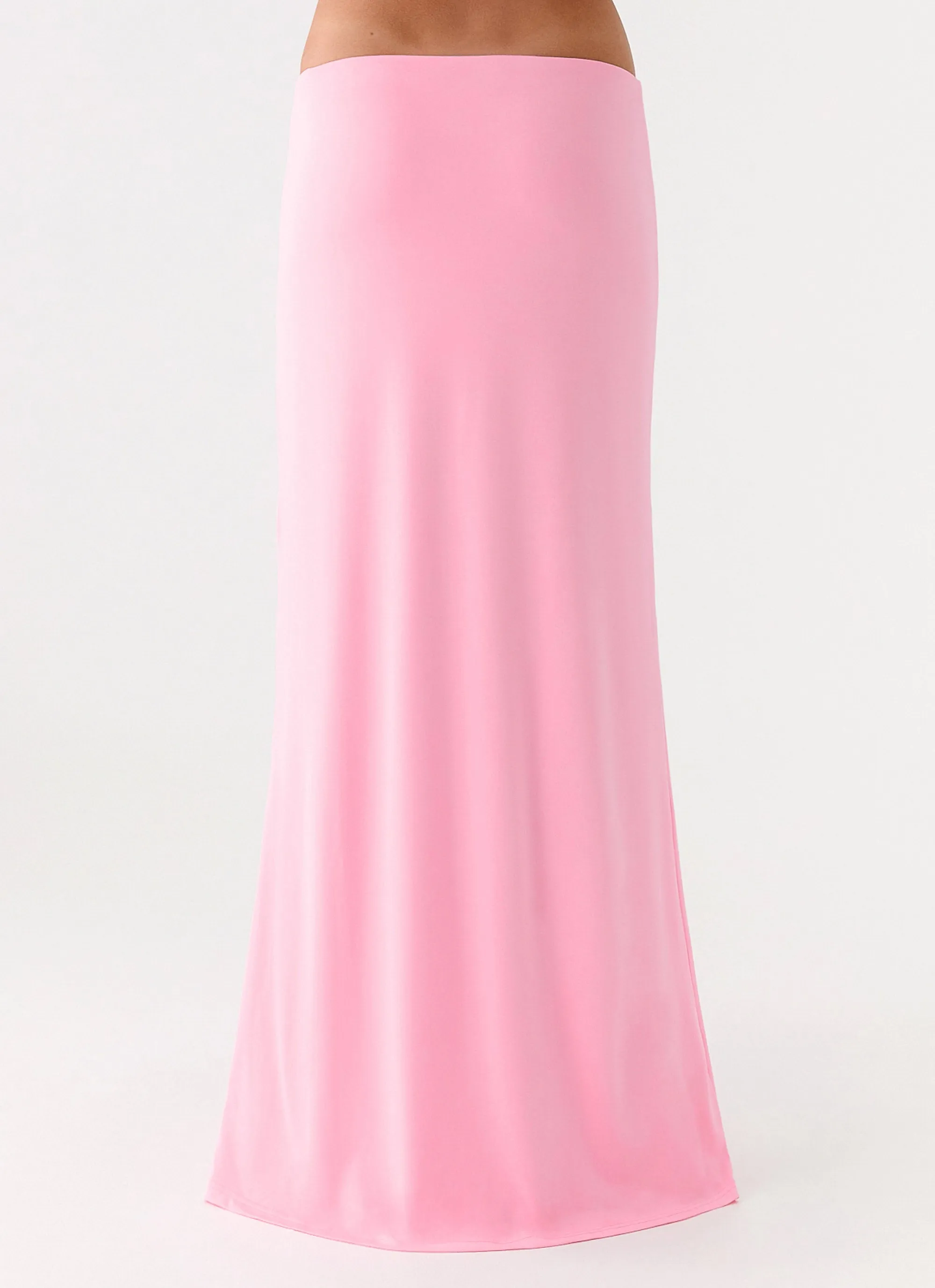Feminine Charm Athleisure Inspired Ashi Maxi Skirt - Pink