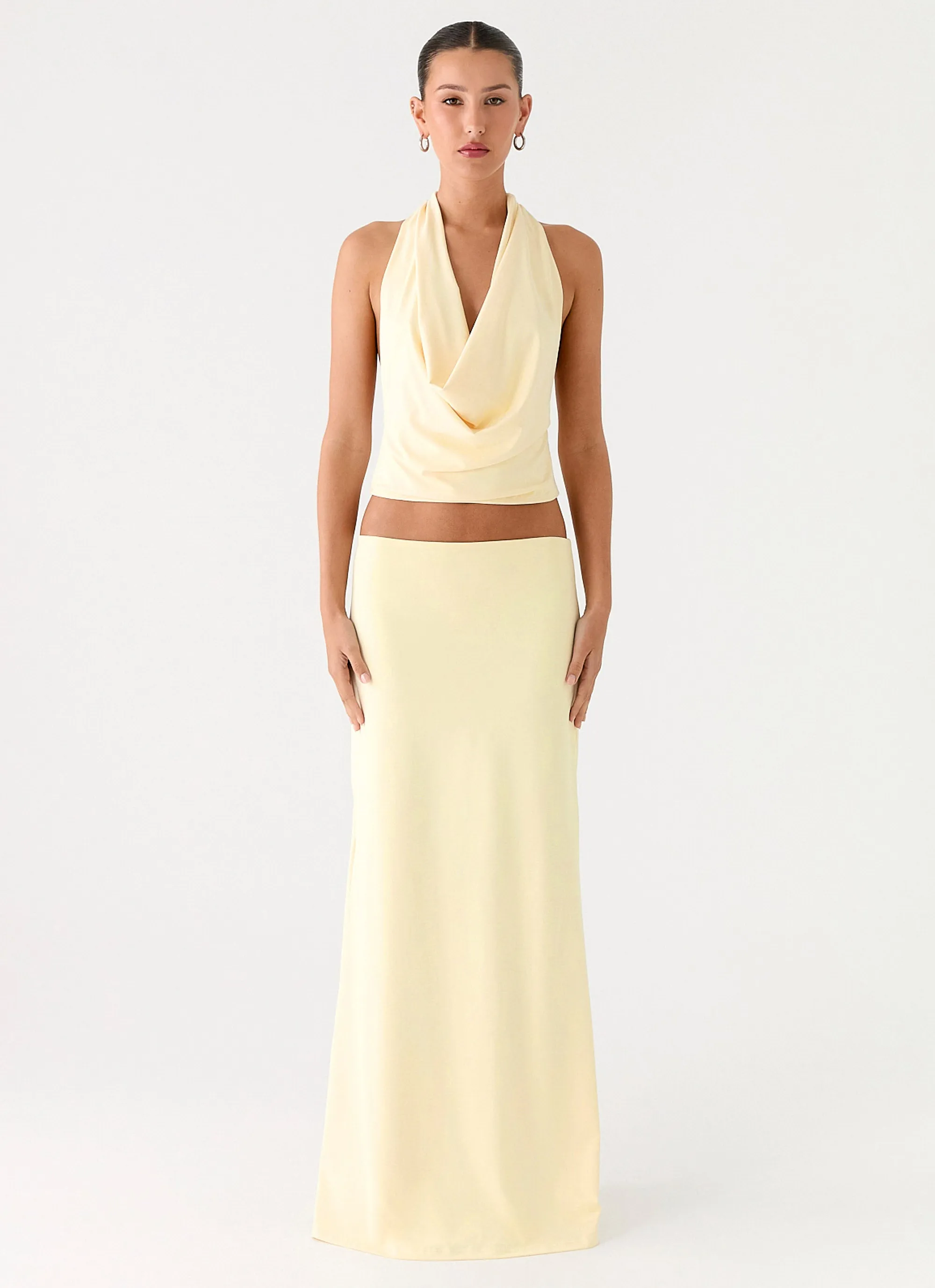 Ashi Maxi Skirt - Yellow Smart Casual Media Feature