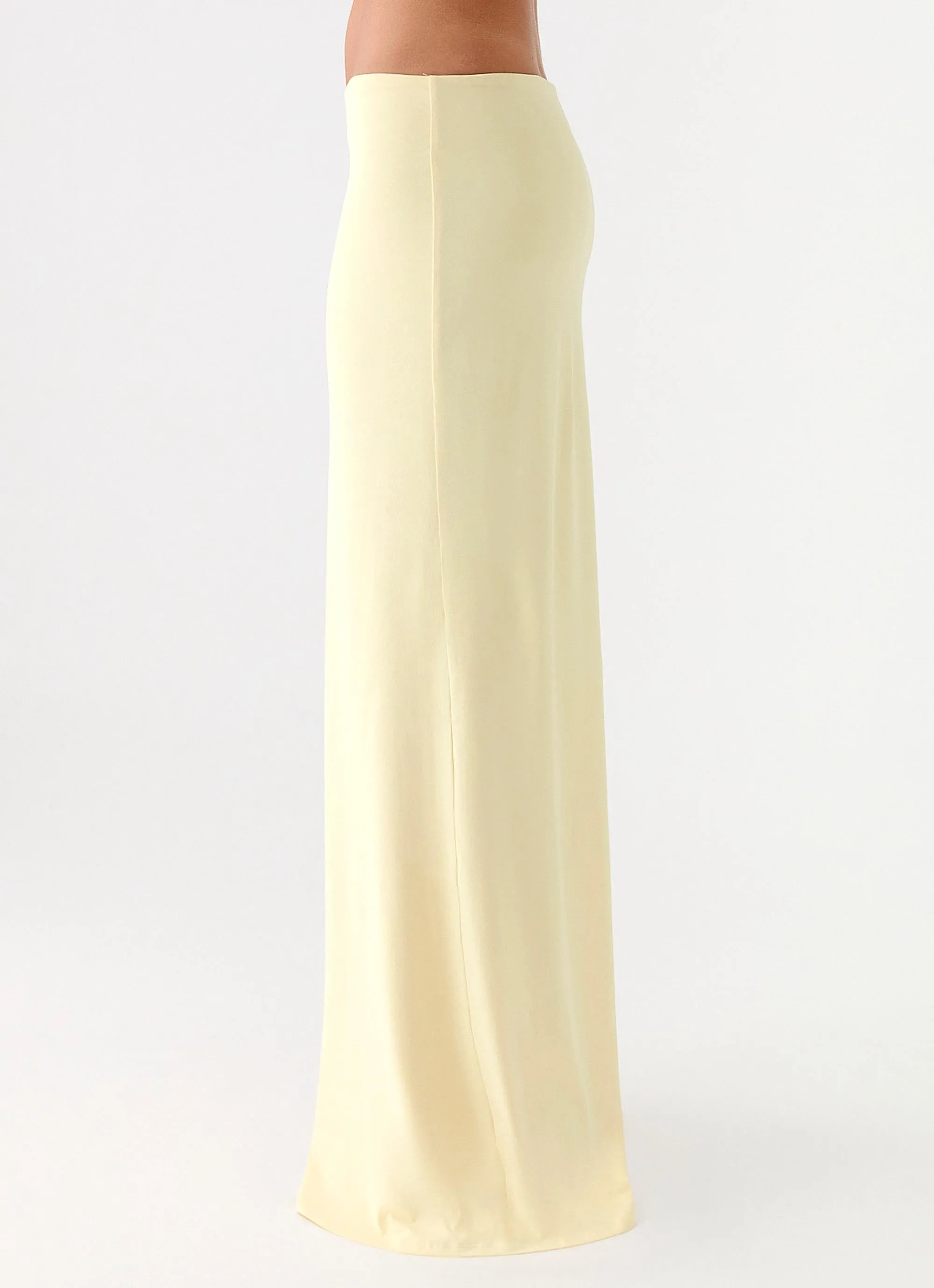 Ashi Maxi Skirt - Yellow Emerging Designer Friction Free