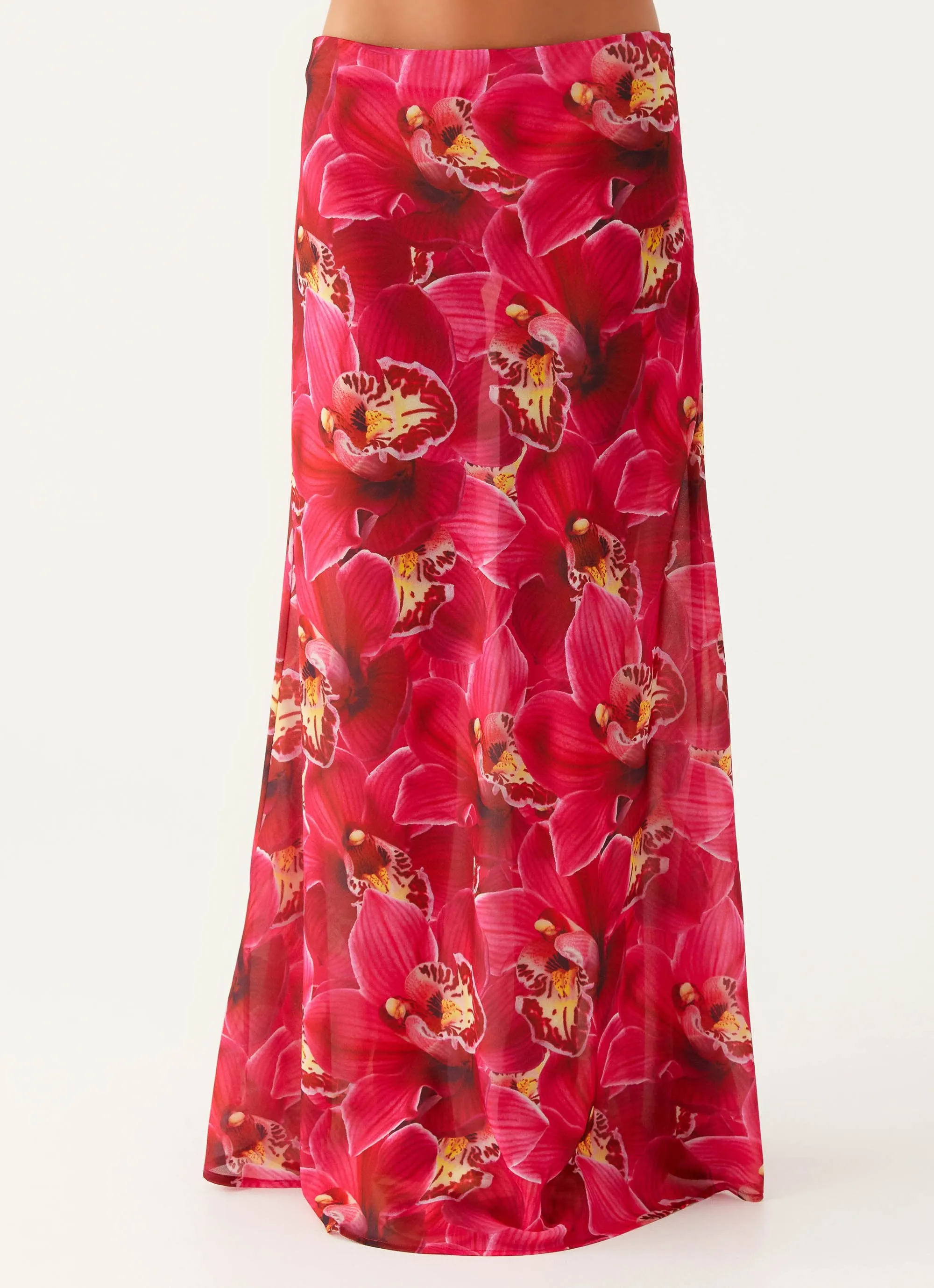 Ashley Maxi Skirt - Orchid Pink Soft Motion