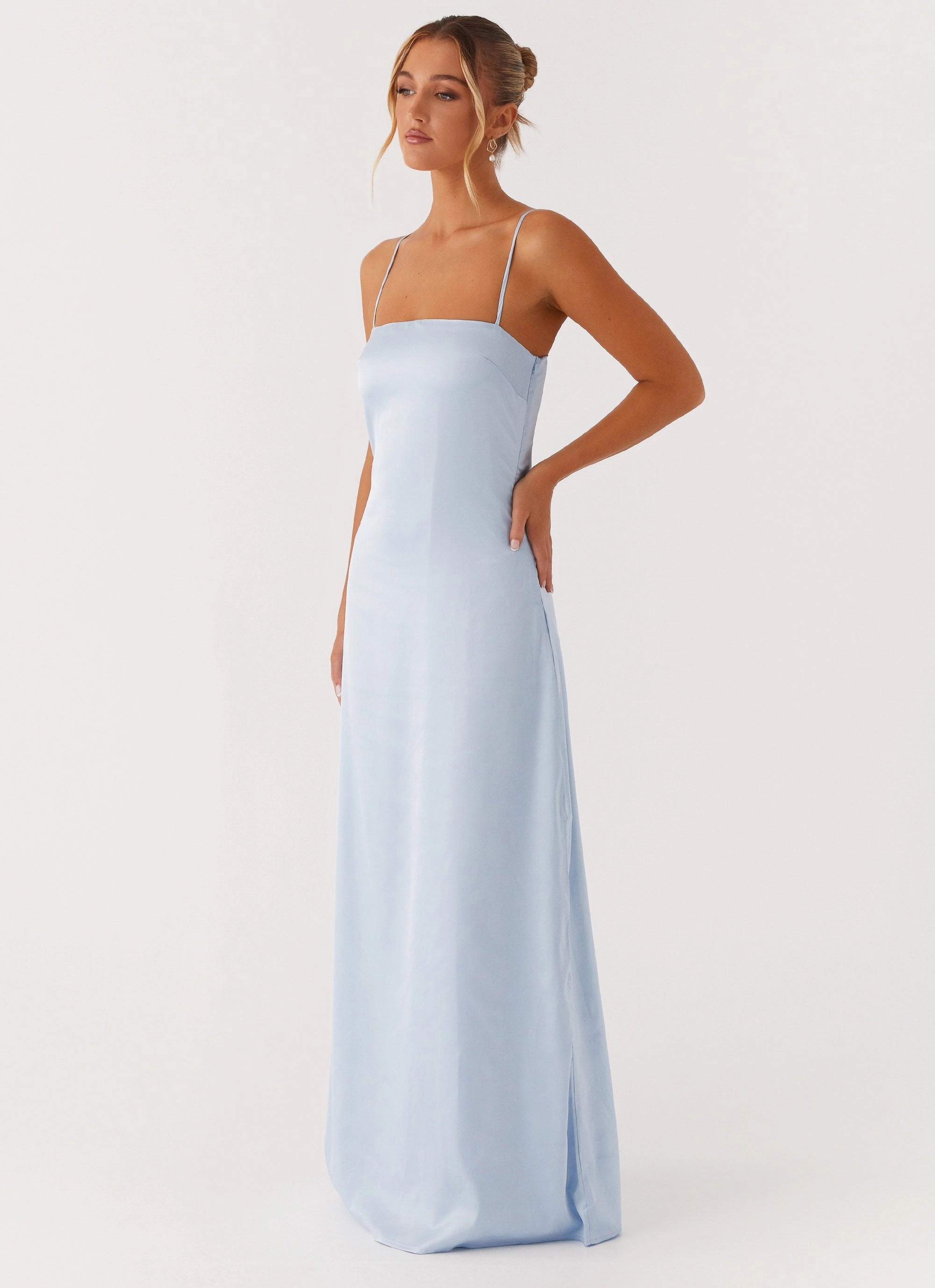Aster Bloom Maxi Dress - Blue Skin Hug