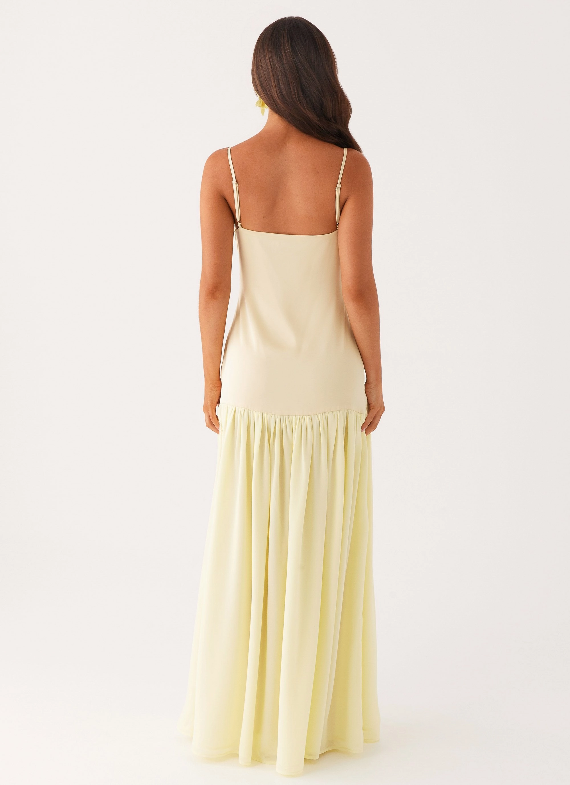 Asteria Maxi Dress - Yellow Smart and Elegant Chic Layered Wear