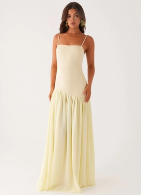 Asteria Maxi Dress - Yellow Boho Tone