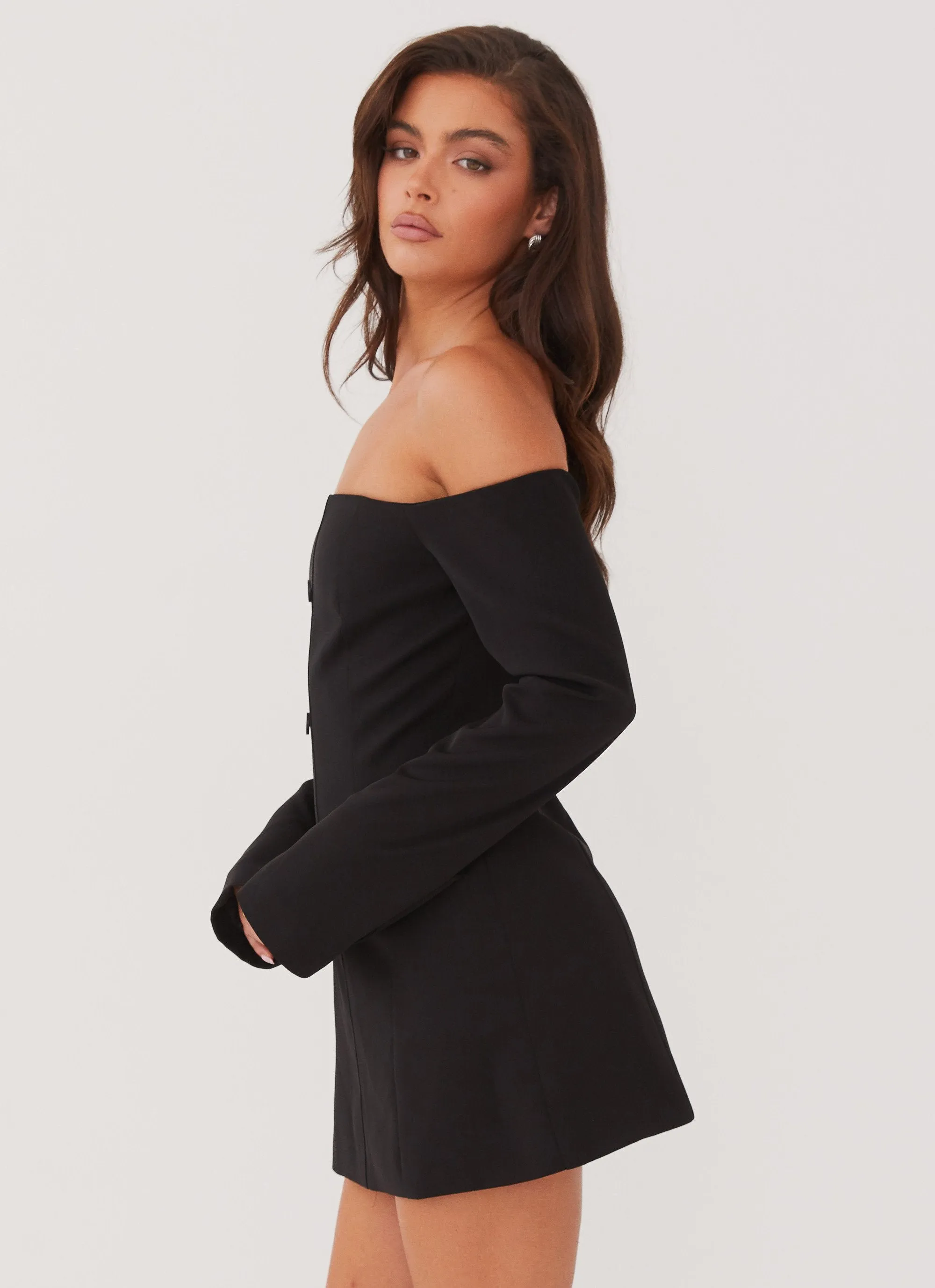 Versatile sundress Trendy And Comfortable Dominique Blazer Mini Dress - Black