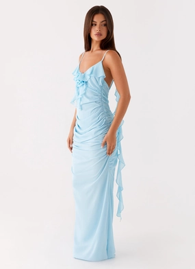 Jasmina Maxi Dress - Blue Smile Glow
