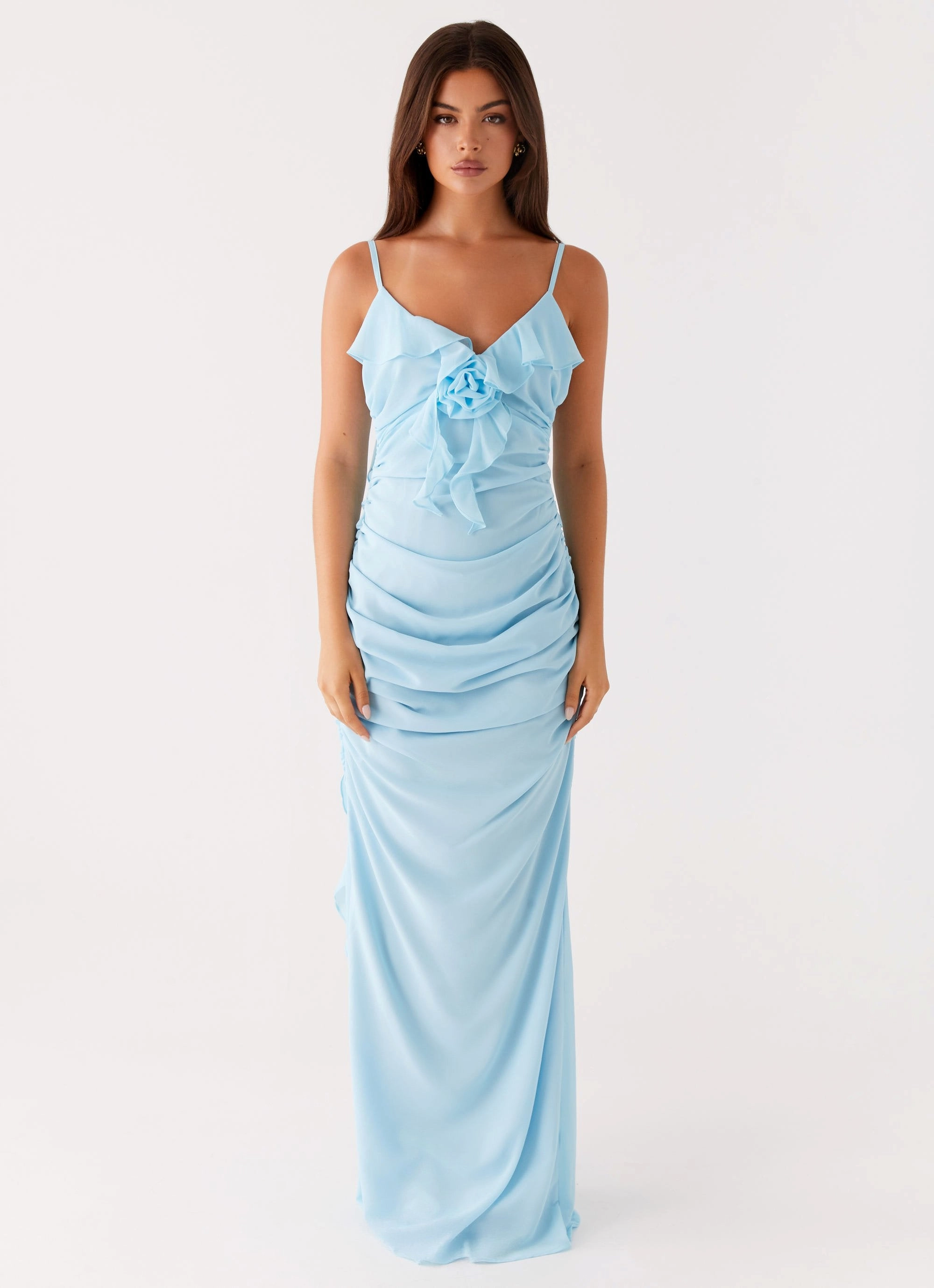 Jasmina Maxi Dress - Blue Versatile Design Smooth Fit