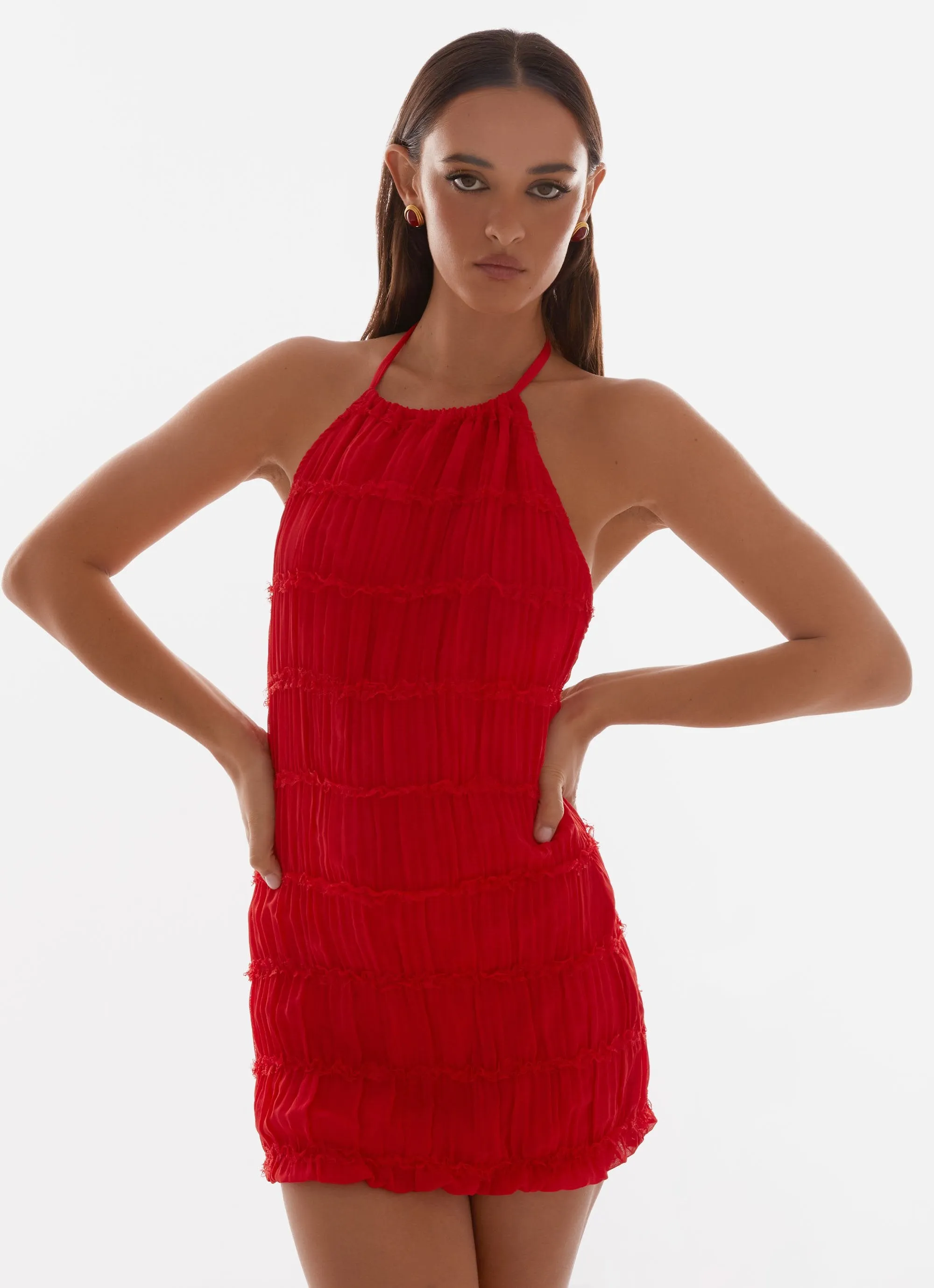 Essential Layer Active Comfort Aullie Mini Dress - Red