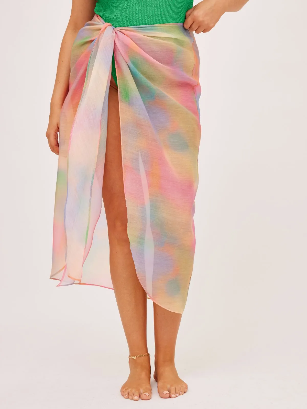 Aurelia Sheer Beach Sarong / Pastel Ombre Eco conscious