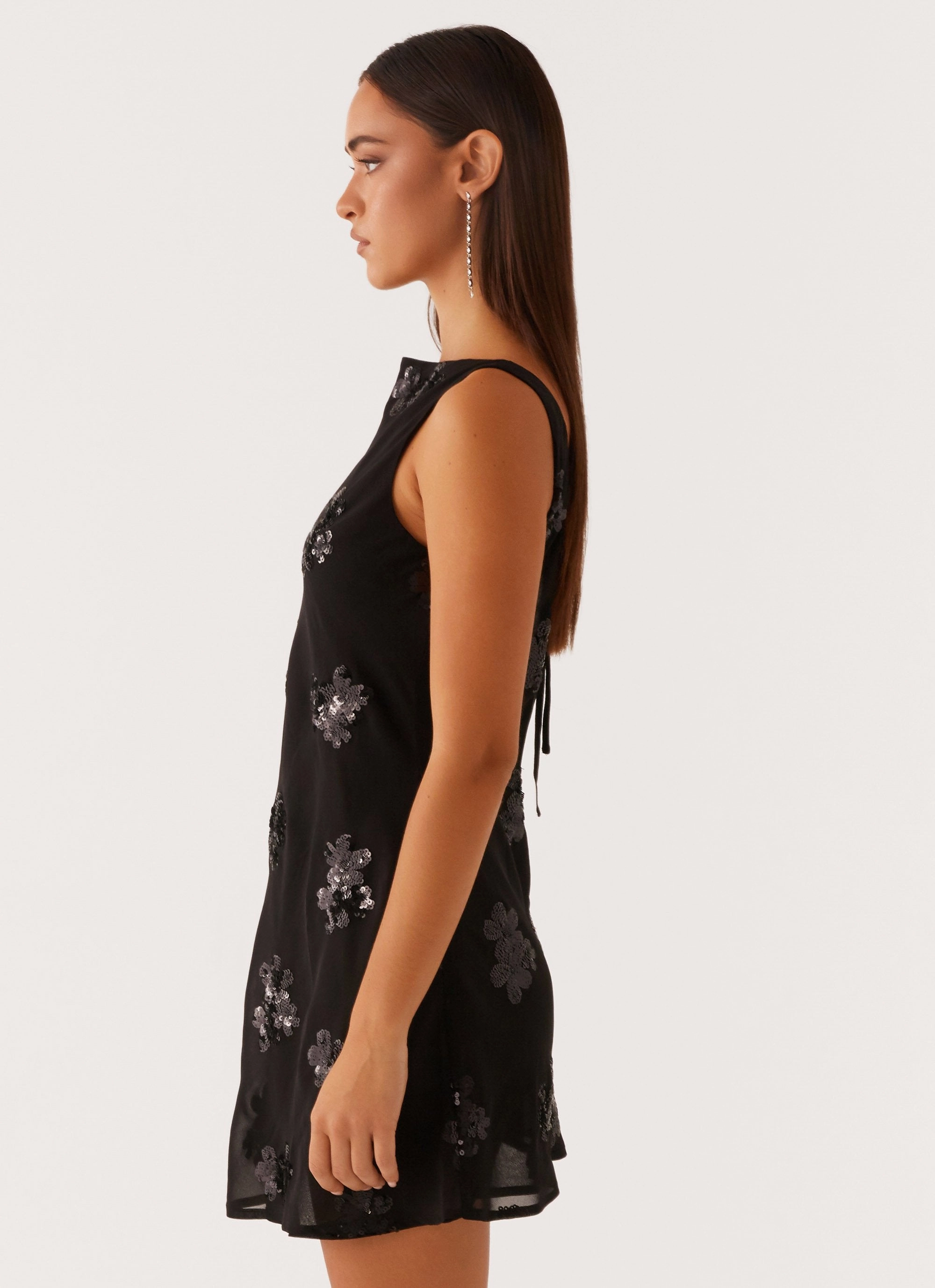 Aurora Sequin Mini Dress - Black Style Ease Emerging-Brand