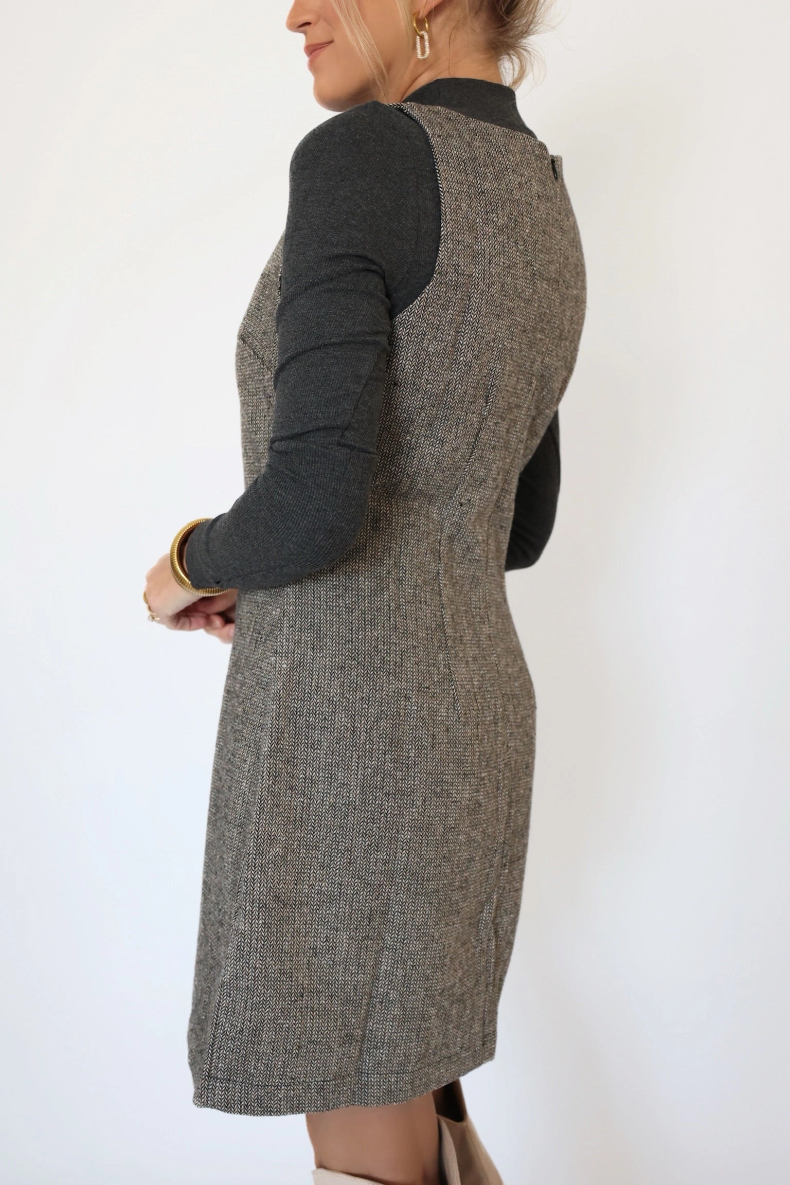 Airy Mesh Lining Avenues Mini Dress (FINAL SALE)