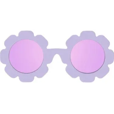 Babiators Polarized Flower Irresistible Iris Lavender Mirrored Lens Kids Sunglasses