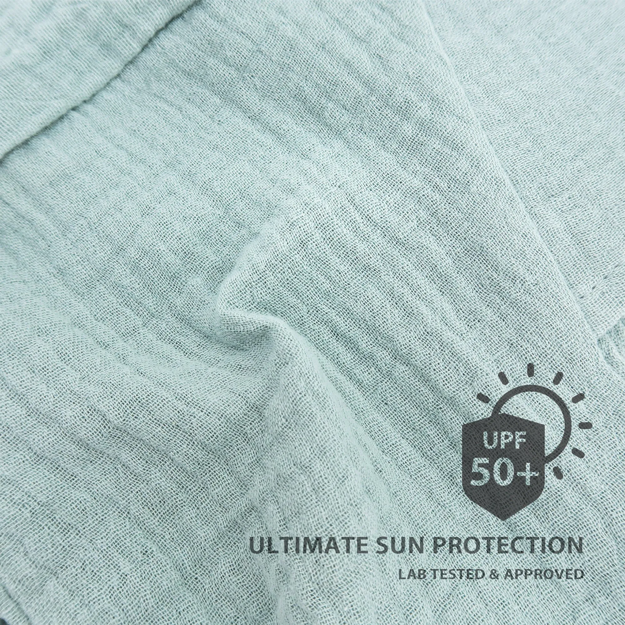 Baby Brimmed Muslin Bonnet UPF 50  Sun Hat | Mint