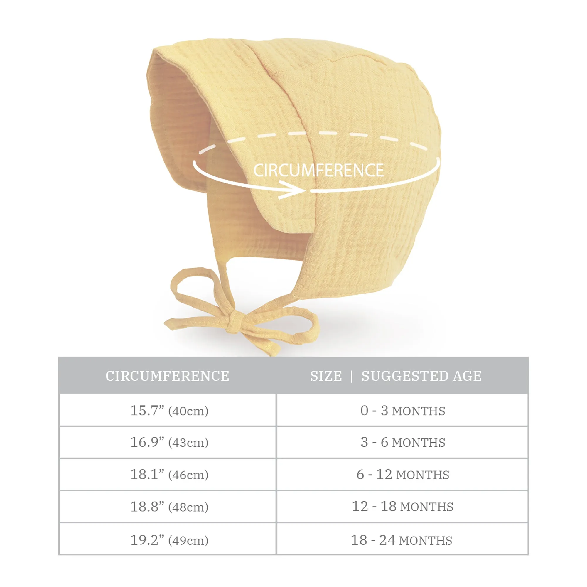 Baby Brimmed Muslin Bonnet UPF 50  Sun Hat | Mint