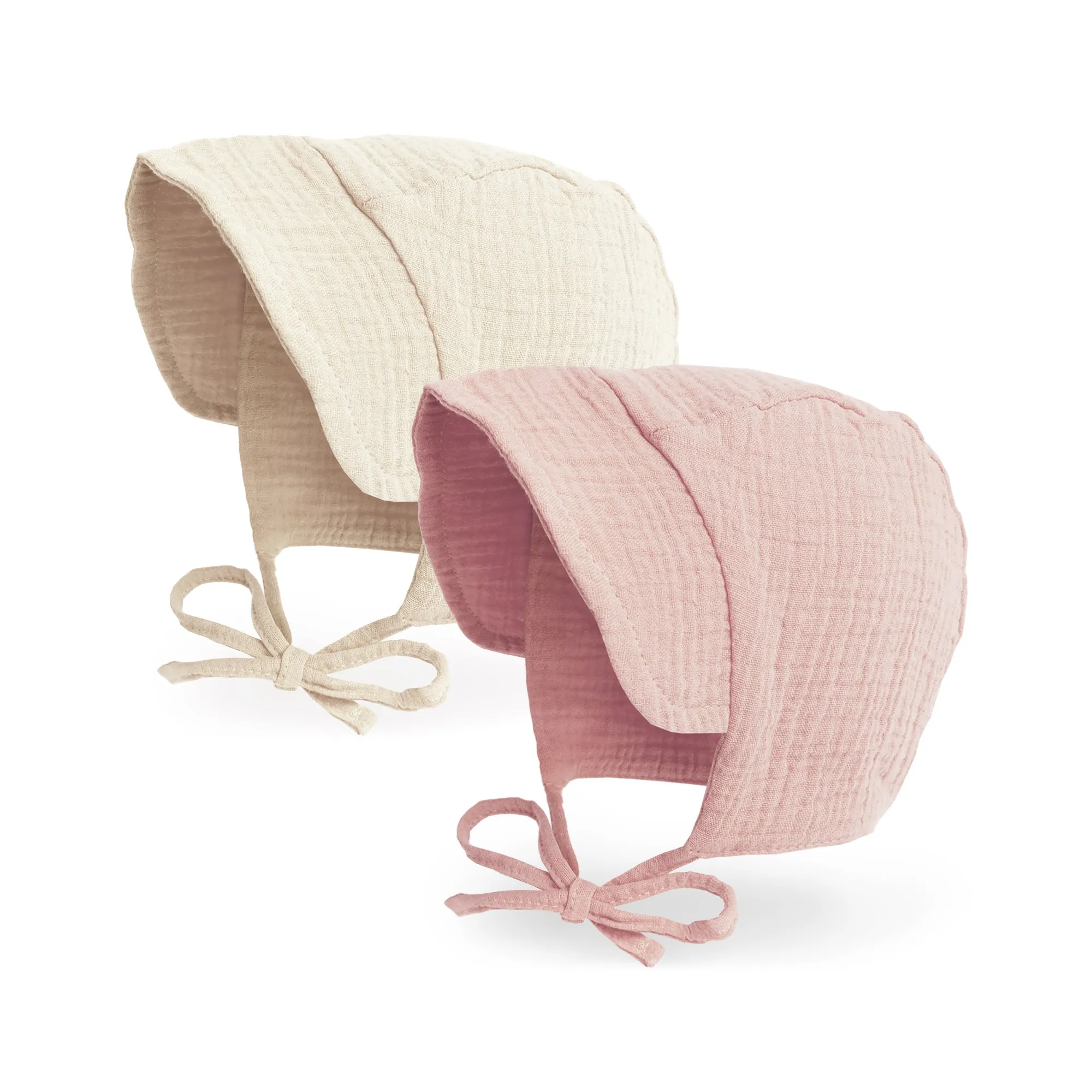 Baby Brimmed Muslin Bonnet UPF 50  Sun Hat | Mint
